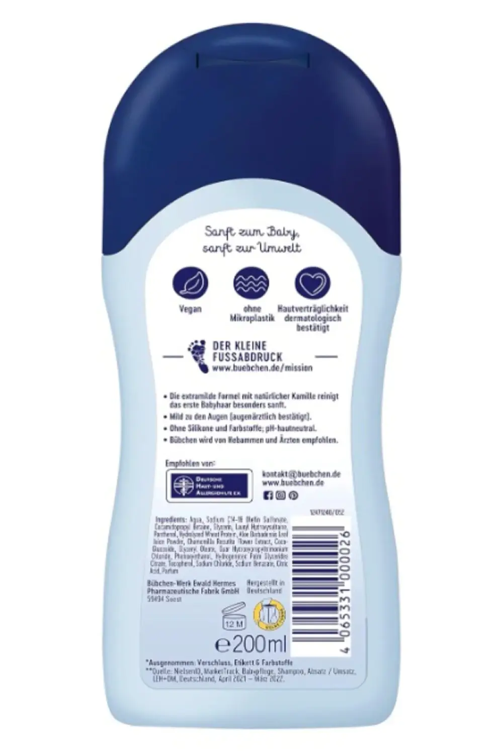 Sensitive Bebek Saç ve Vücut Şampuanı 200ml