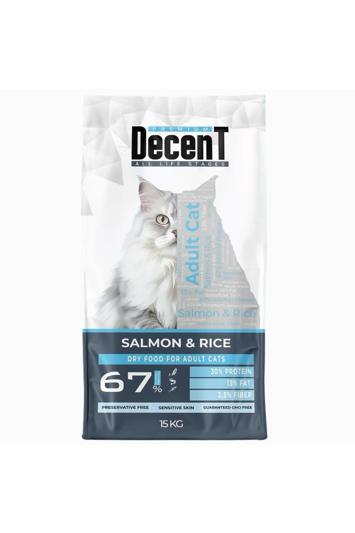Sensitive Cat Yetişkin Somonlu Kedi Maması 15 Kg