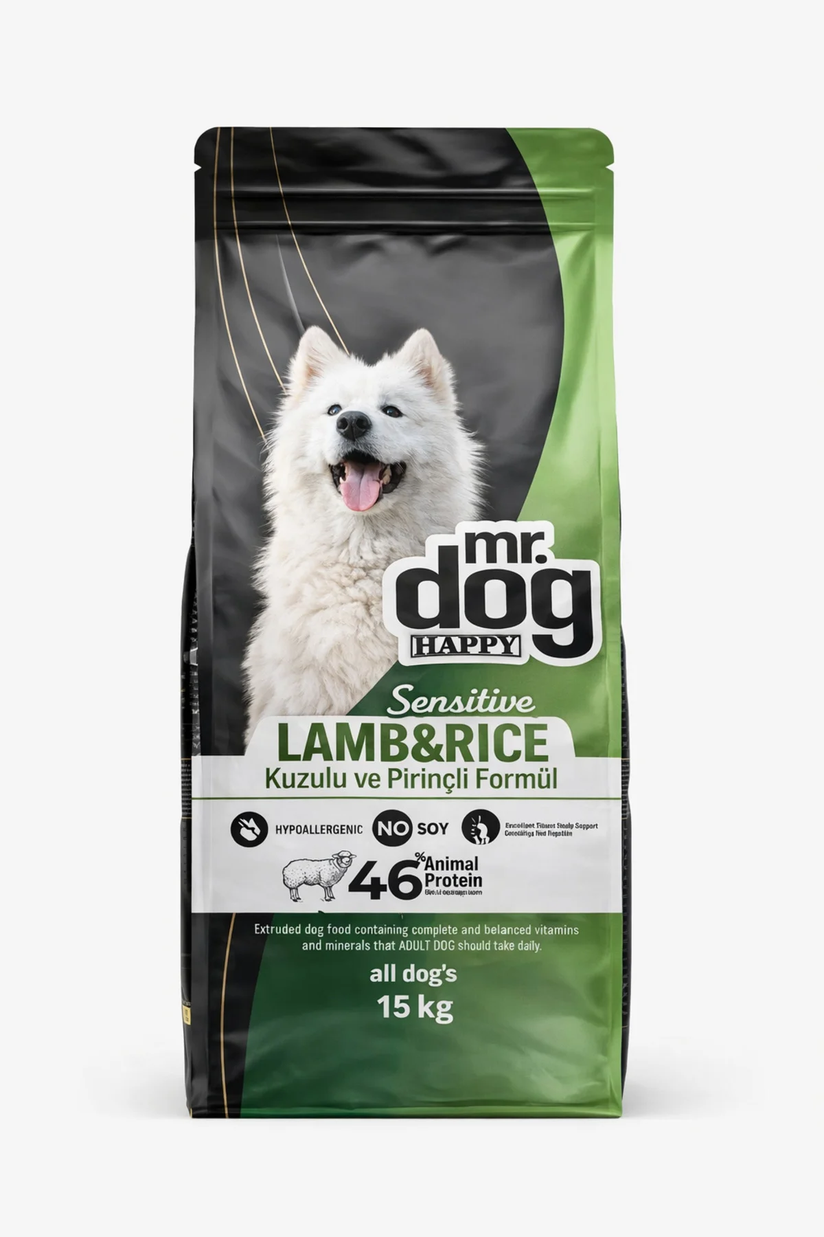 Sensitive Kuzu Etli Pirinçli Köpek Maması 15 Kg Hassas Sindirim