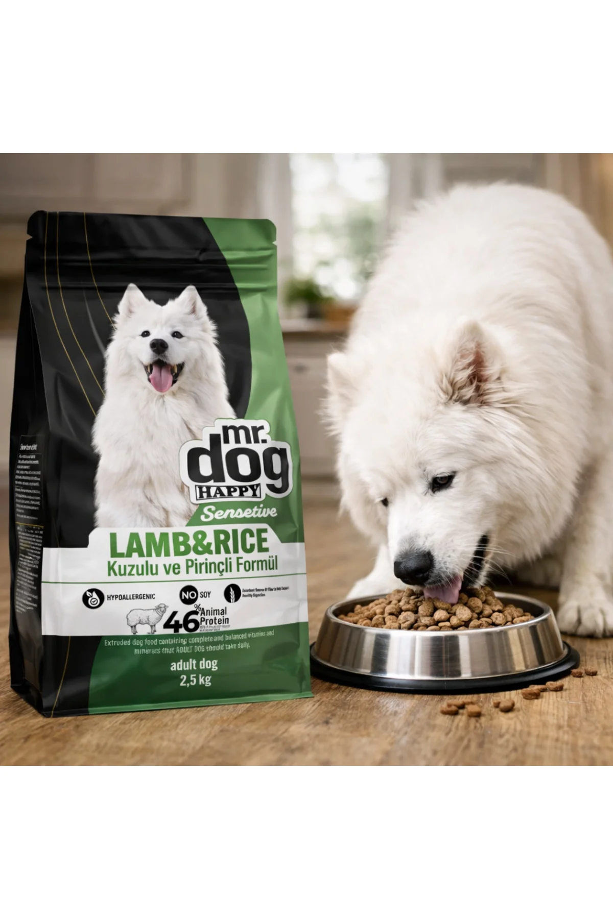 Sensitive Kuzu Etli Pirinçli Yetişkin Köpek Maması 2,5 Kg Hassas 