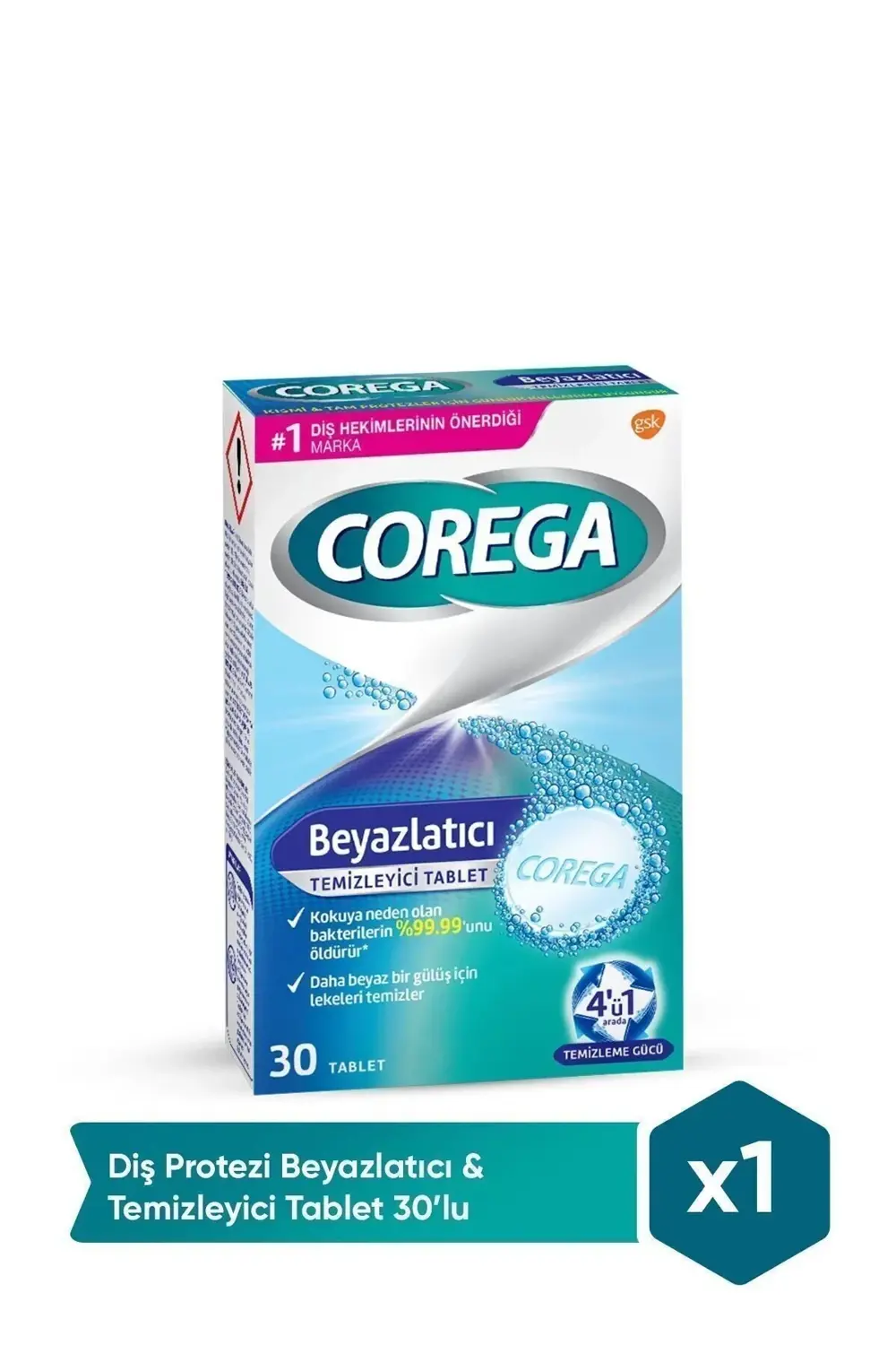 Sensodyne Diş Kabı Mavi + Corea 30'lu Tablet Beyazlatıcı