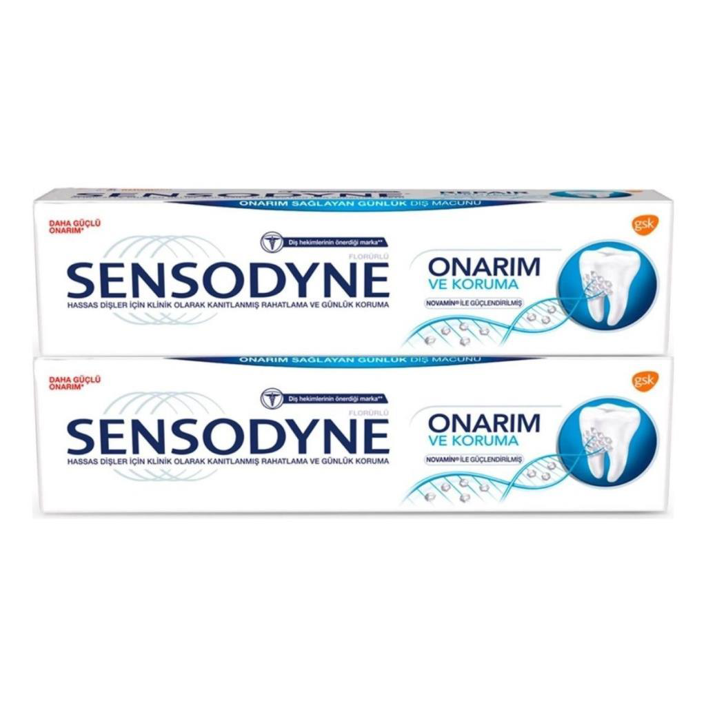 Sensodyne Onarım ve Koruma Diş Macunu 75ml 1+1 Set Sensodyne Onarım ve Koruma Diş Macunu 75ml 1+1 Set
