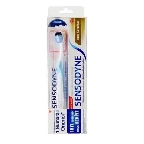 Sensodyne Tam Koruma 75ml+Promine Diş Fırçası Sensodyne Tam Koruma 75ml+Promine Diş Fırçası