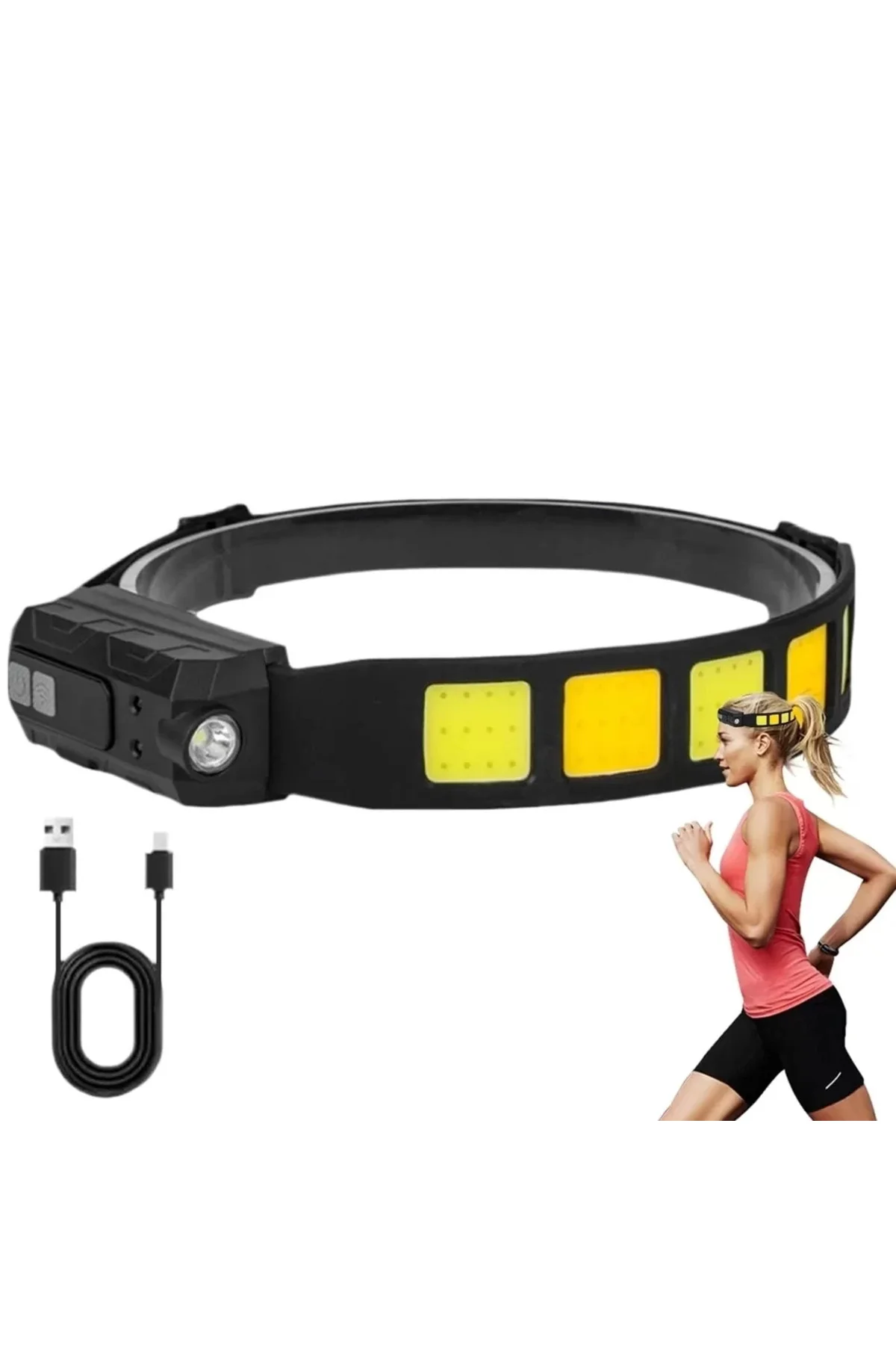 Sensörlü Cob Xpg Led Kafa Lambası Wt-066
