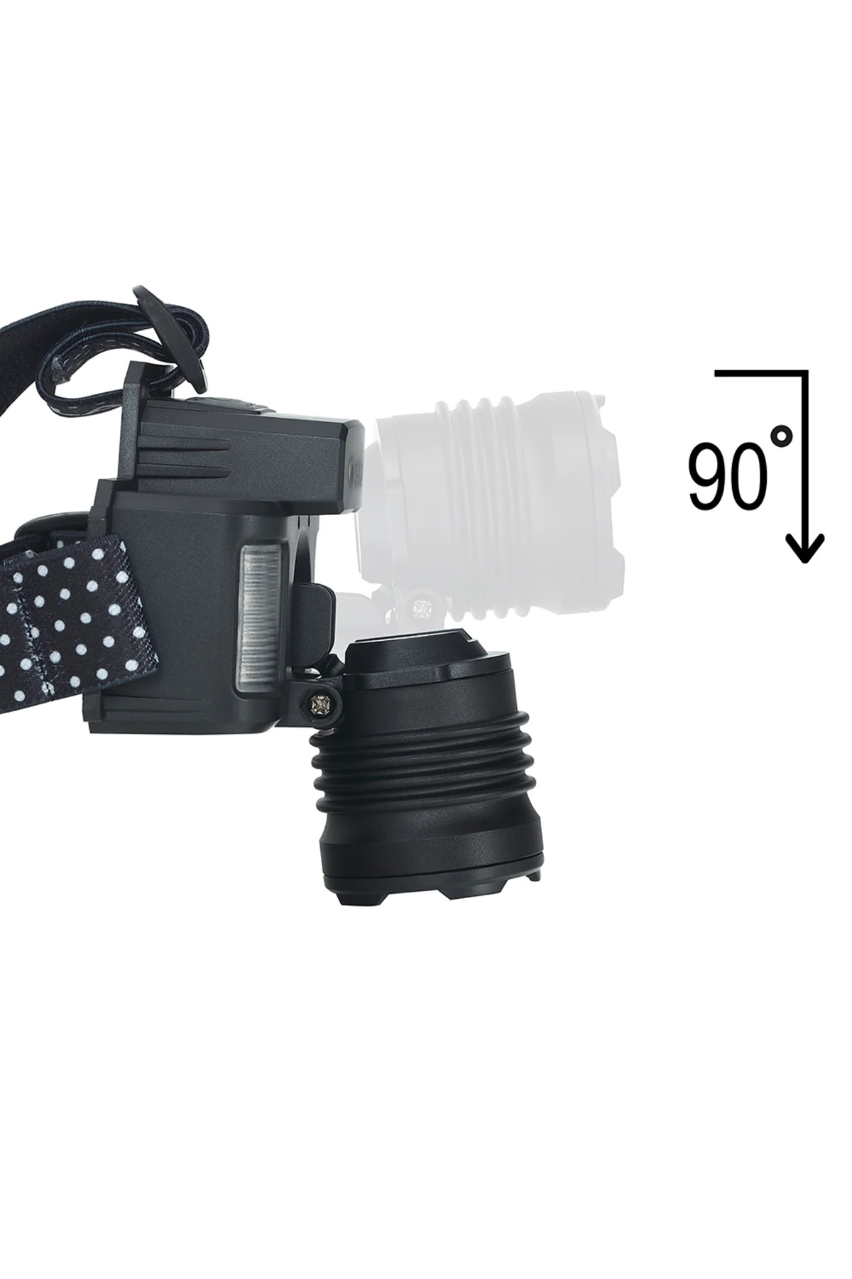 SENSÖRLÜ CREE TG LED ŞARJLI KAFA LAMBASI WATTON WT-625 Siyah