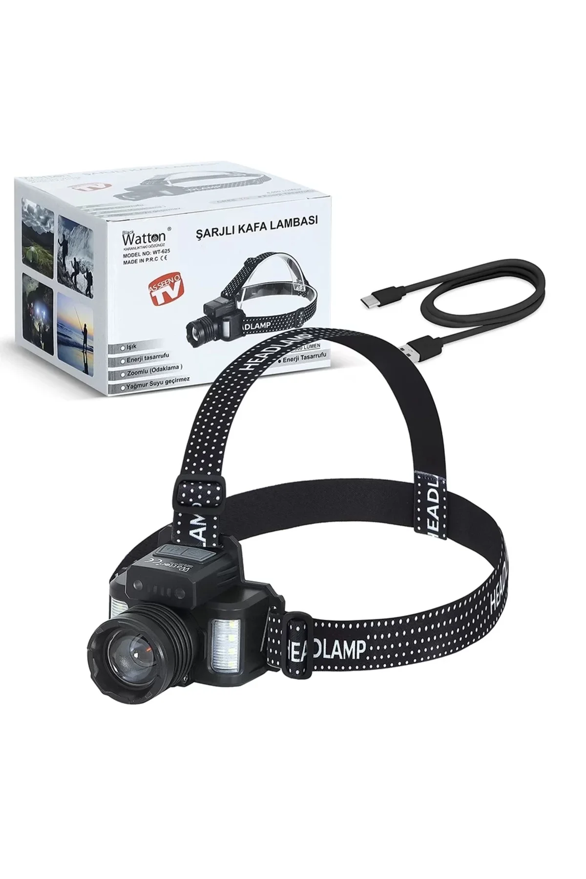 Sensörlü Cree Tg Led Şarjlı Kafa Lambası Wt-625 Sensörlü Cree Tg Led Şarjlı Kafa Lambası Wt-625