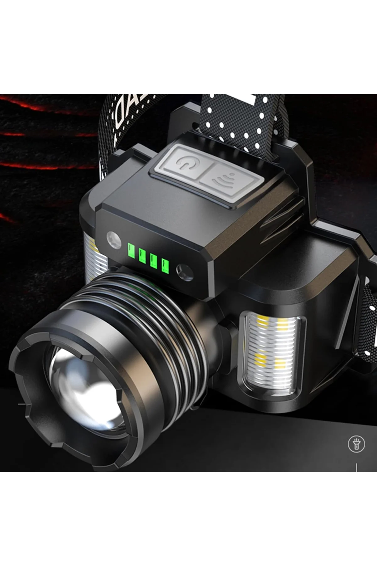 SENSÖRLÜ CREE TG LED ŞARJLI KAFA LAMBASI WATTON WT-625 Siyah