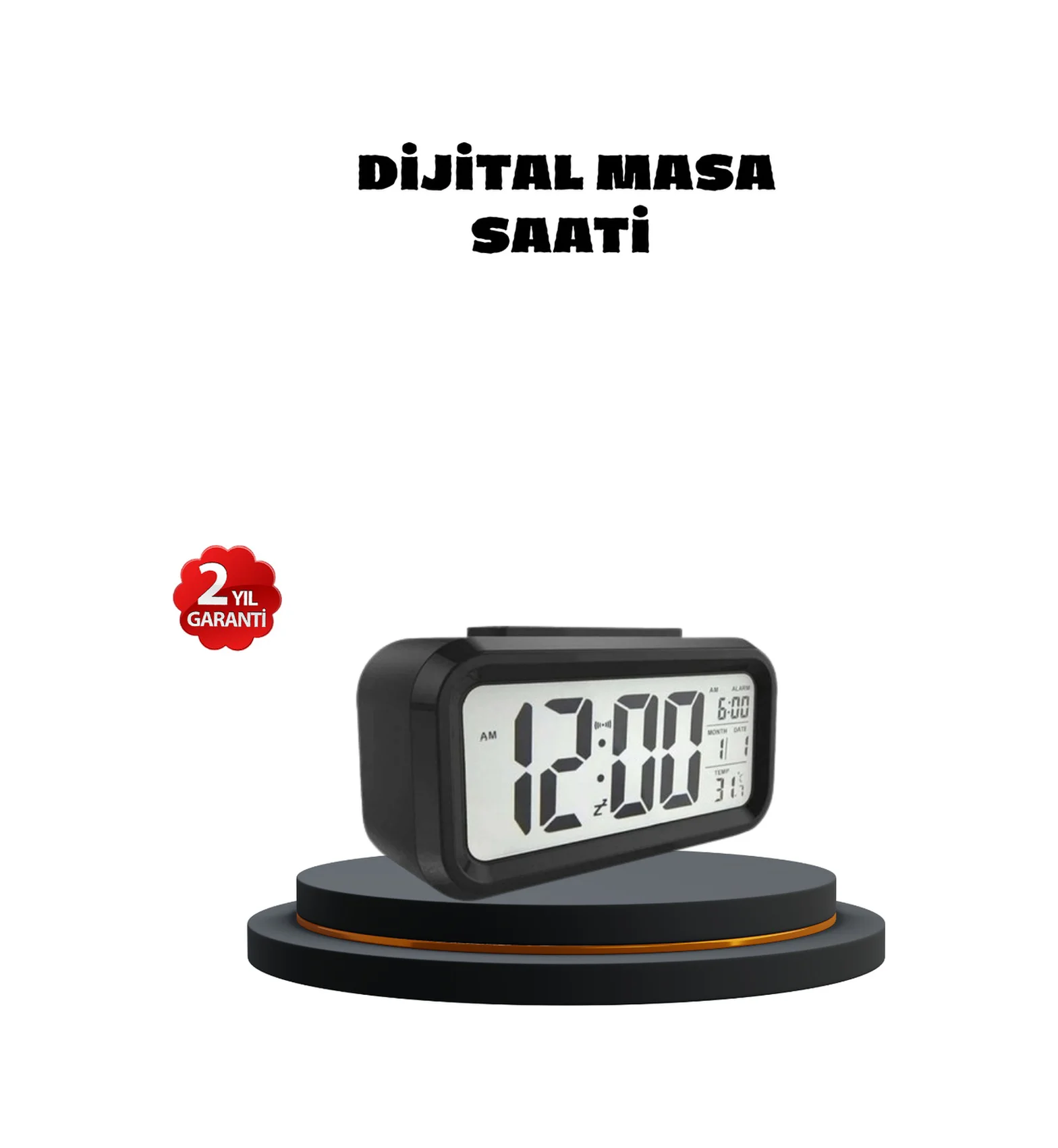 Sensörlü Dijital Masa Saati Alarm Ve Sıcaklık Göstergeli - Lisinya Diğer Sensörlü Dijital Masa Saati Alarm Ve Sıcaklık Göstergeli - Lisinya Diğer