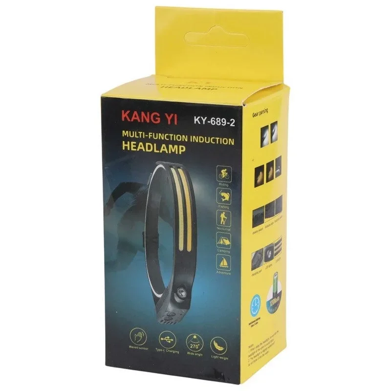 Sensörlü Far Cob Led Far Şarj Edilebilir Kafa Feneri 18650 Dahili Pil Açık Hava Balıkçılık Kamp Baş Feneri Fener Bx40 Fiyatı, Yorumları ve Özellikleri