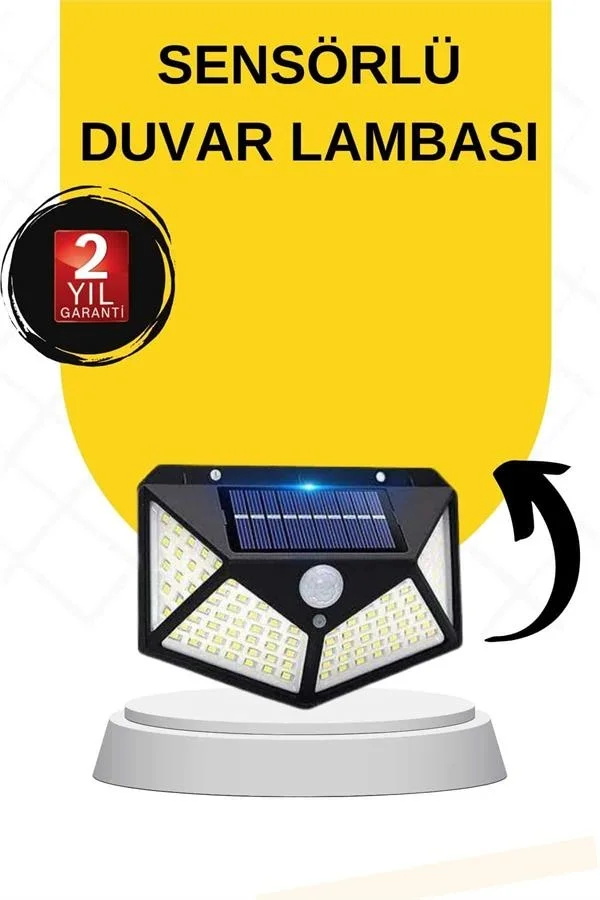 SENSÖRLÜ GÜNEŞ ENERJİLİ DUVAR LAMBASI SENSÖRLÜ GÜNEŞ ENERJİLİ DUVAR LAMBASI