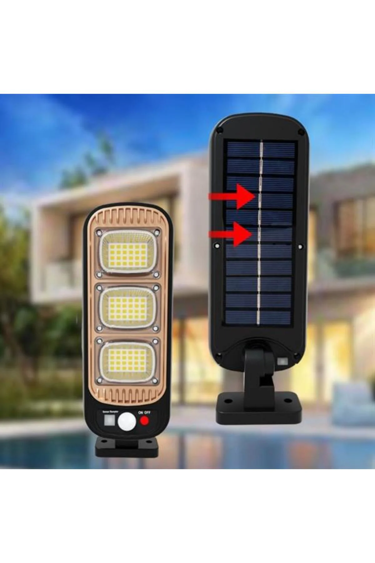 Sensörlü Güneş Enerjisi İle Şarj Olabilen Duvara Monte Solar Aydınlatma GL-84069 (4776) Sensörlü Güneş Enerjisi İle Şarj Olabilen Duvara Monte Solar Aydınlatma GL-84069 (4776)