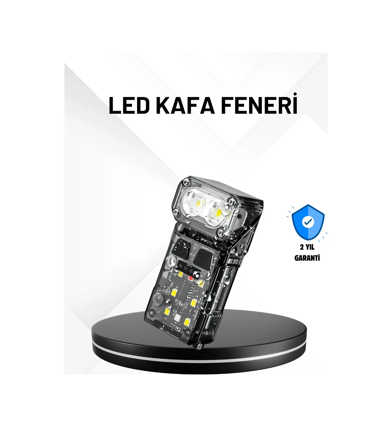 Sensörlü Led Kafa Feneri Şarj Edilebilir Manyetik Eller Serbest D