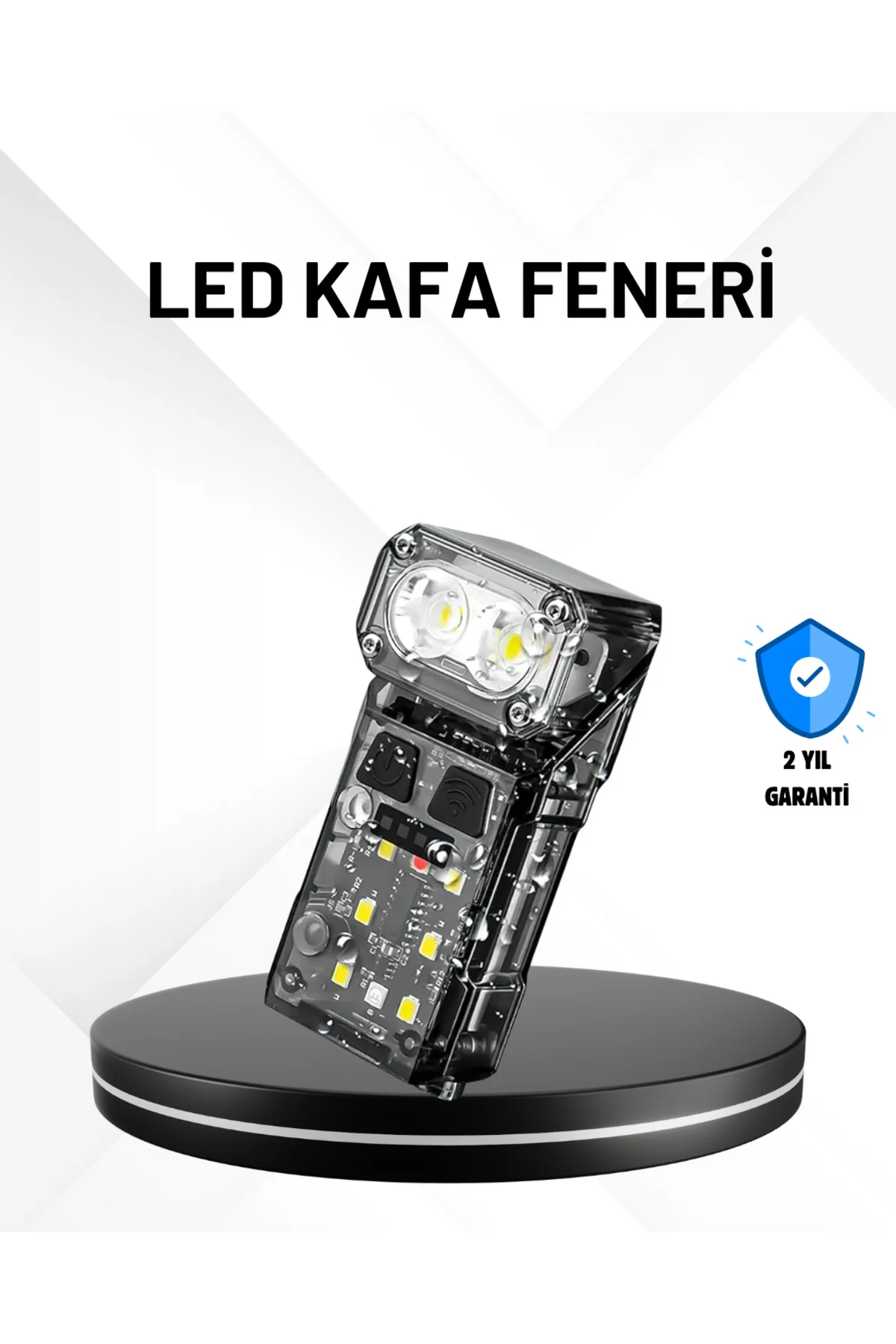 Sensörlü LED Kafa Feneri Şarj Edilebilir Manyetik Eller Serbest