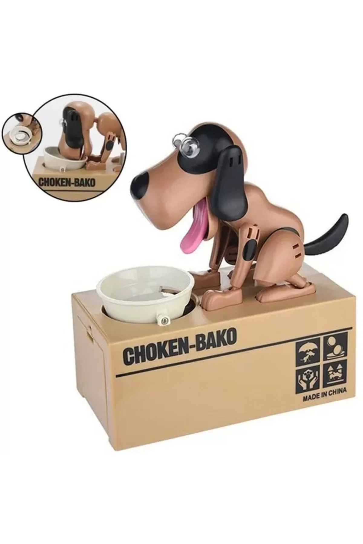 Sensörlü Para Yiyen Köpek Model Bozuk Para Kumbarası Sensörlü Para Yiyen Köpek Model Bozuk Para Kumbarası