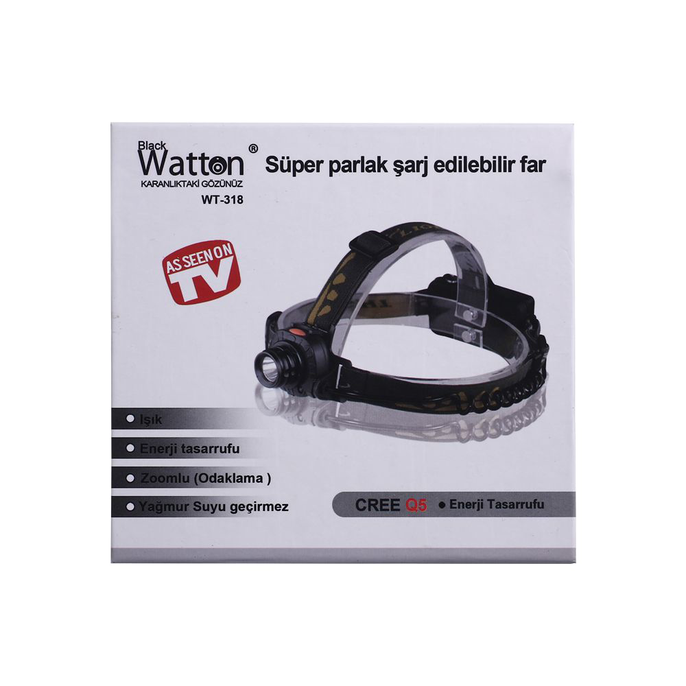 Sensörlü Şarjlı Kafa Lambası Watton Wt-318 TdrTR