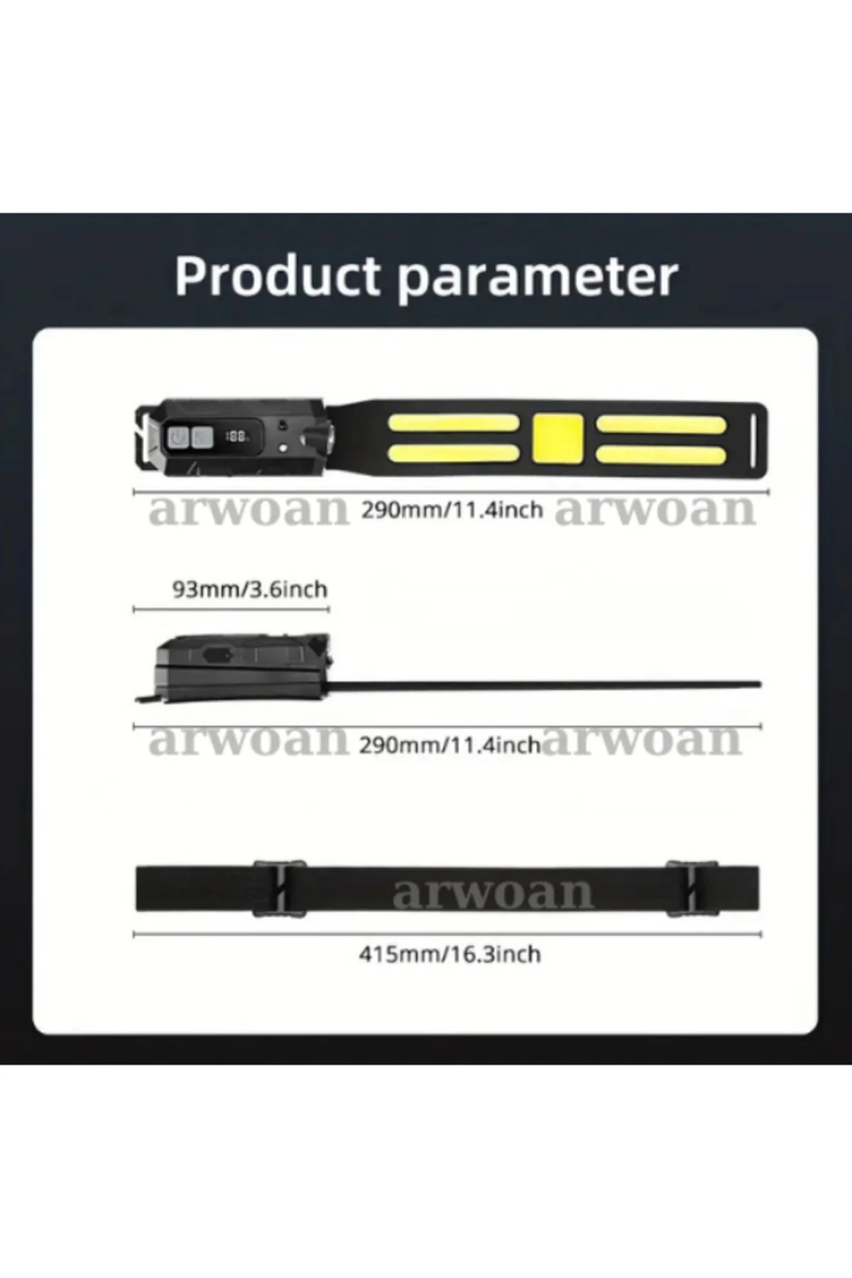 Sensörlü Ultra Parlak LED+COB Baş  Şarj Edilebilir Kafa Lambası