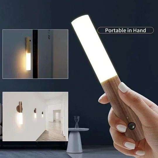 Sensörlü Usb Şarjlı Mıknatıslı Taşınabilir Duvar Aplik Masa Lambası Ahşap Görünümlü Gün Işığı Bx40 Fiyatı, Yorumları ve Özellikleri