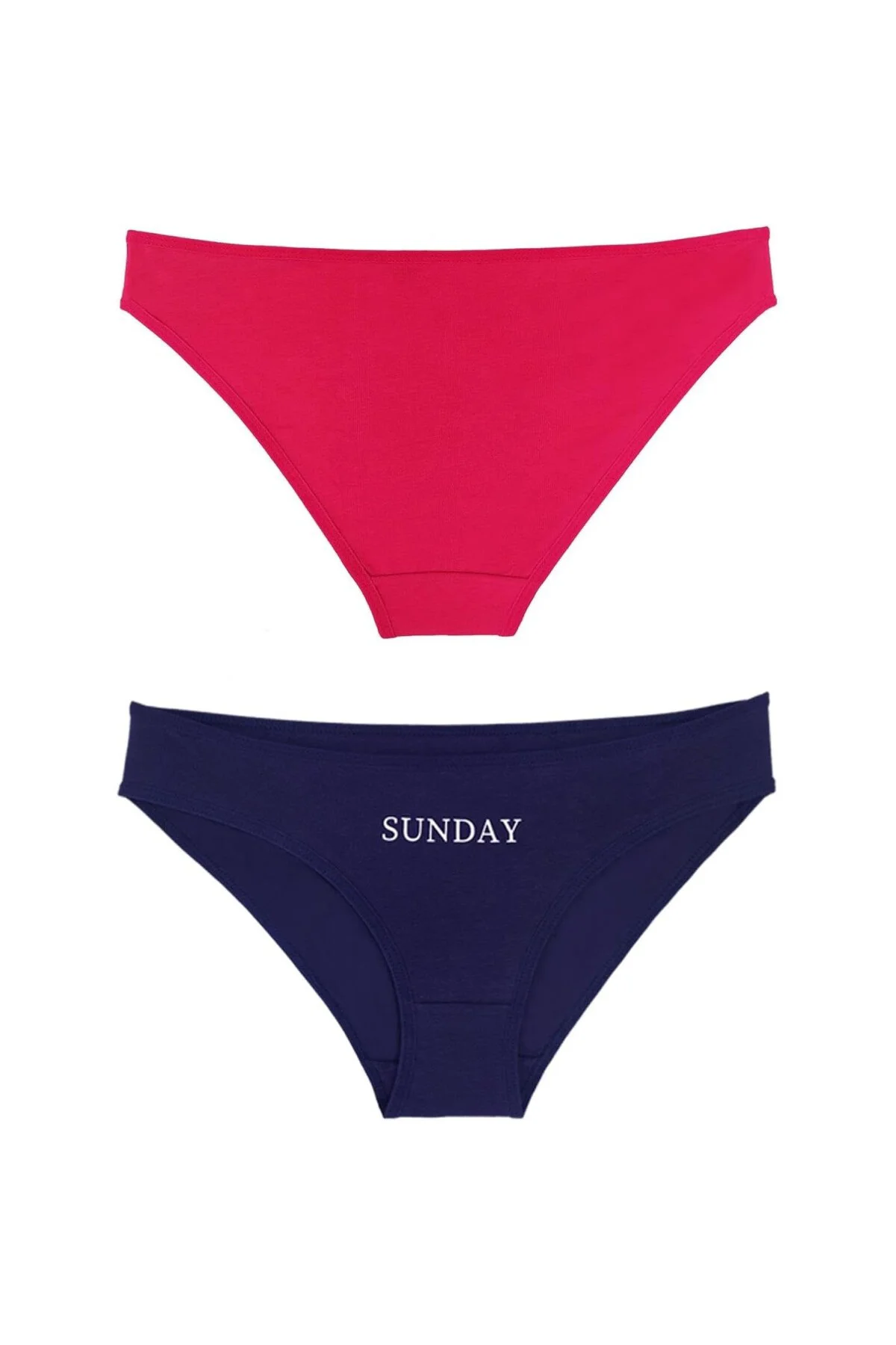 Sensu Kadın Gün Baskılı Pamuklu Slip 7li Külot Set - Model3 Medium