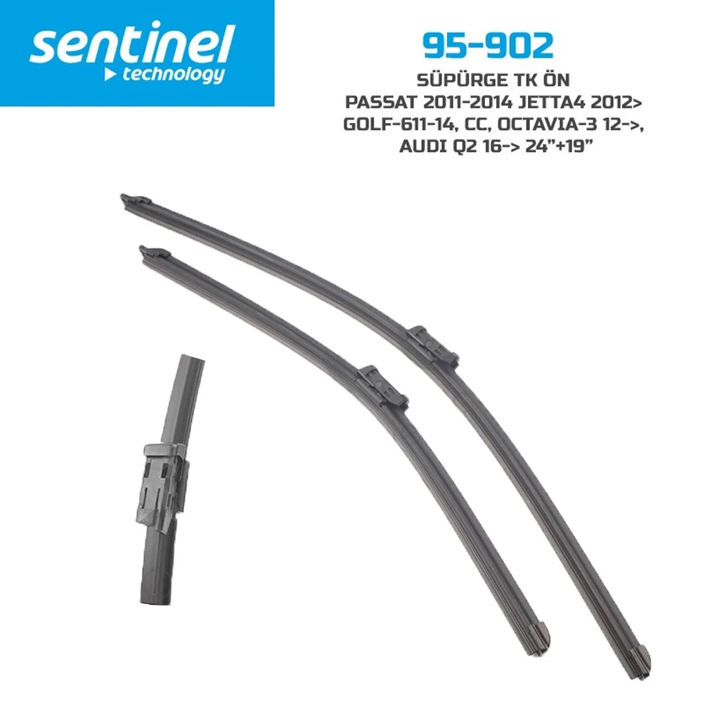 Sentinel Audi Q2 Jetta 4 Golf 6 Passat CC Octavia 3 Orijinal Silecek 600-480mm Fiyatı, Yorumları ve Özellikleri