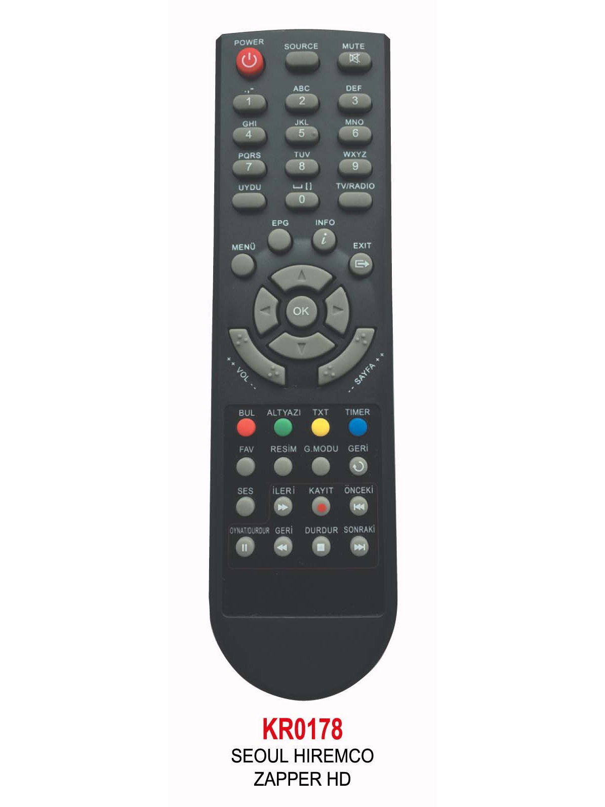 SEOUL HIREMCO-ZAPPER HD KUMANDA