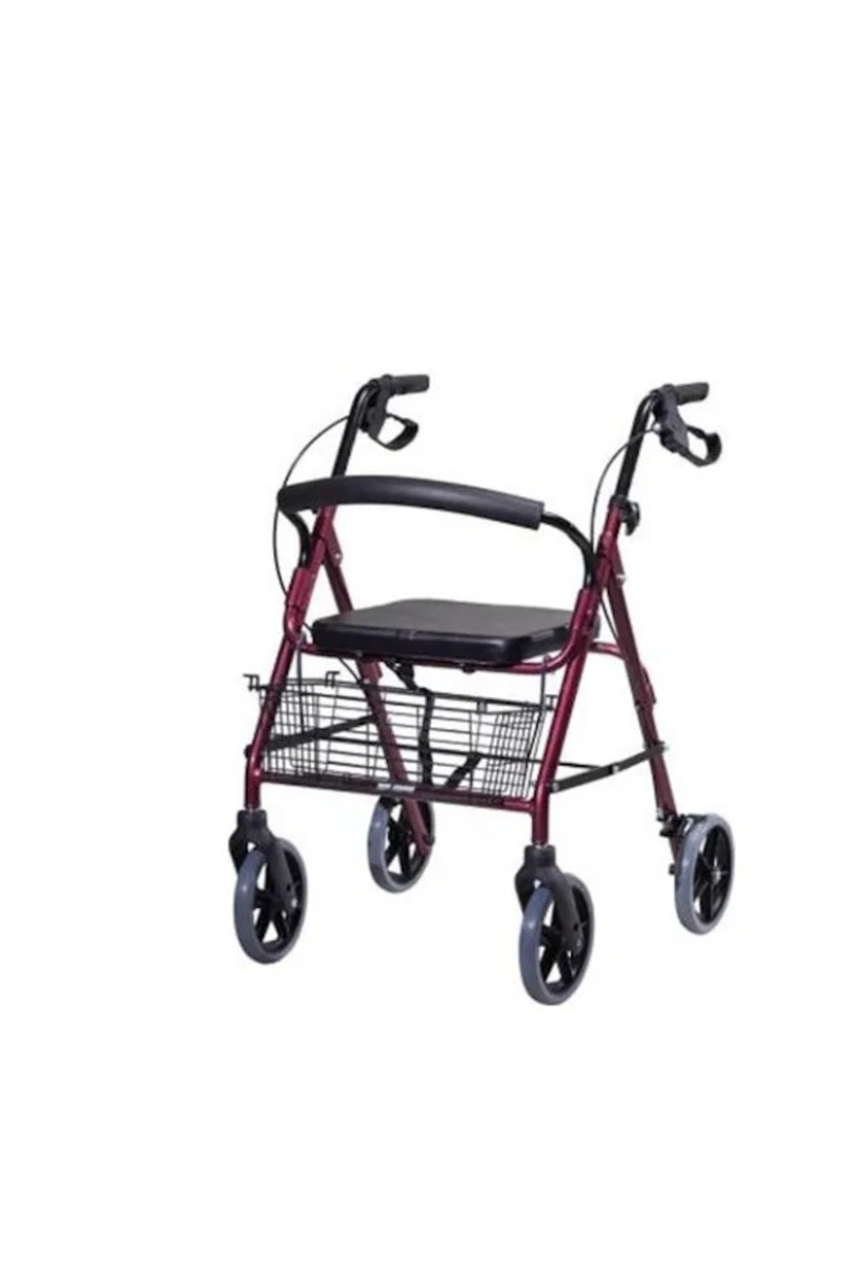 SEPETLİ Arkalıklı Tekerlekli Yürüteç Walker Ekonomik Rollator Has