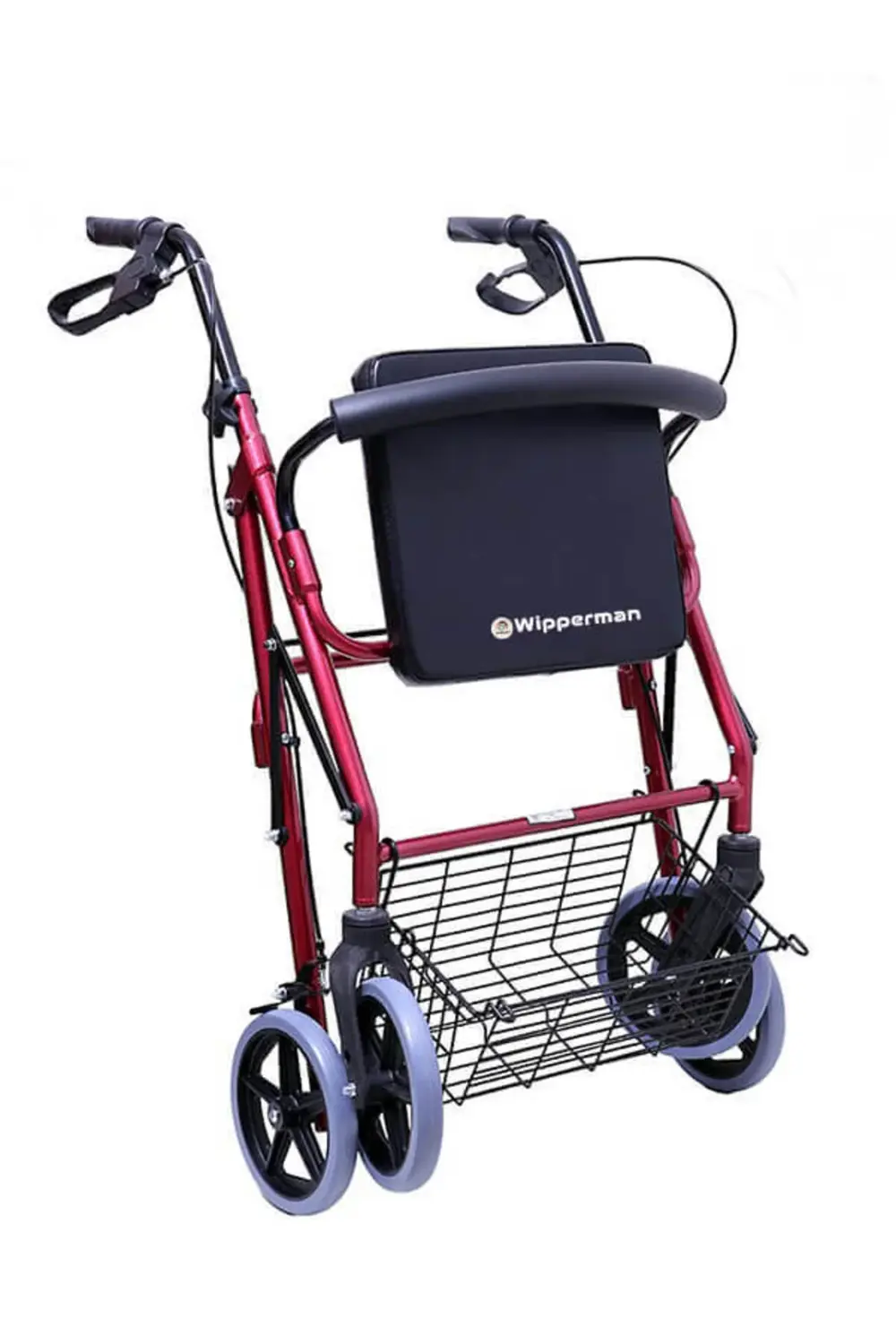 SEPETLİ Arkalıklı Tekerlekli Yürüteç Walker Ekonomik Rollator Has