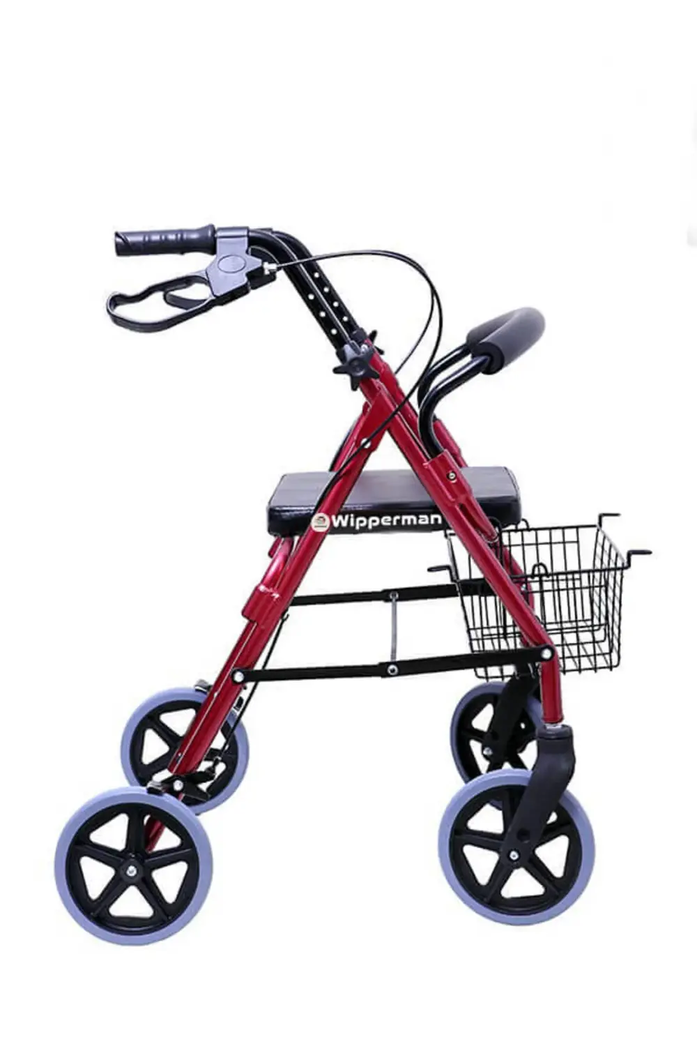 SEPETLİ Arkalıklı Tekerlekli Yürüteç Walker Ekonomik Rollator Has