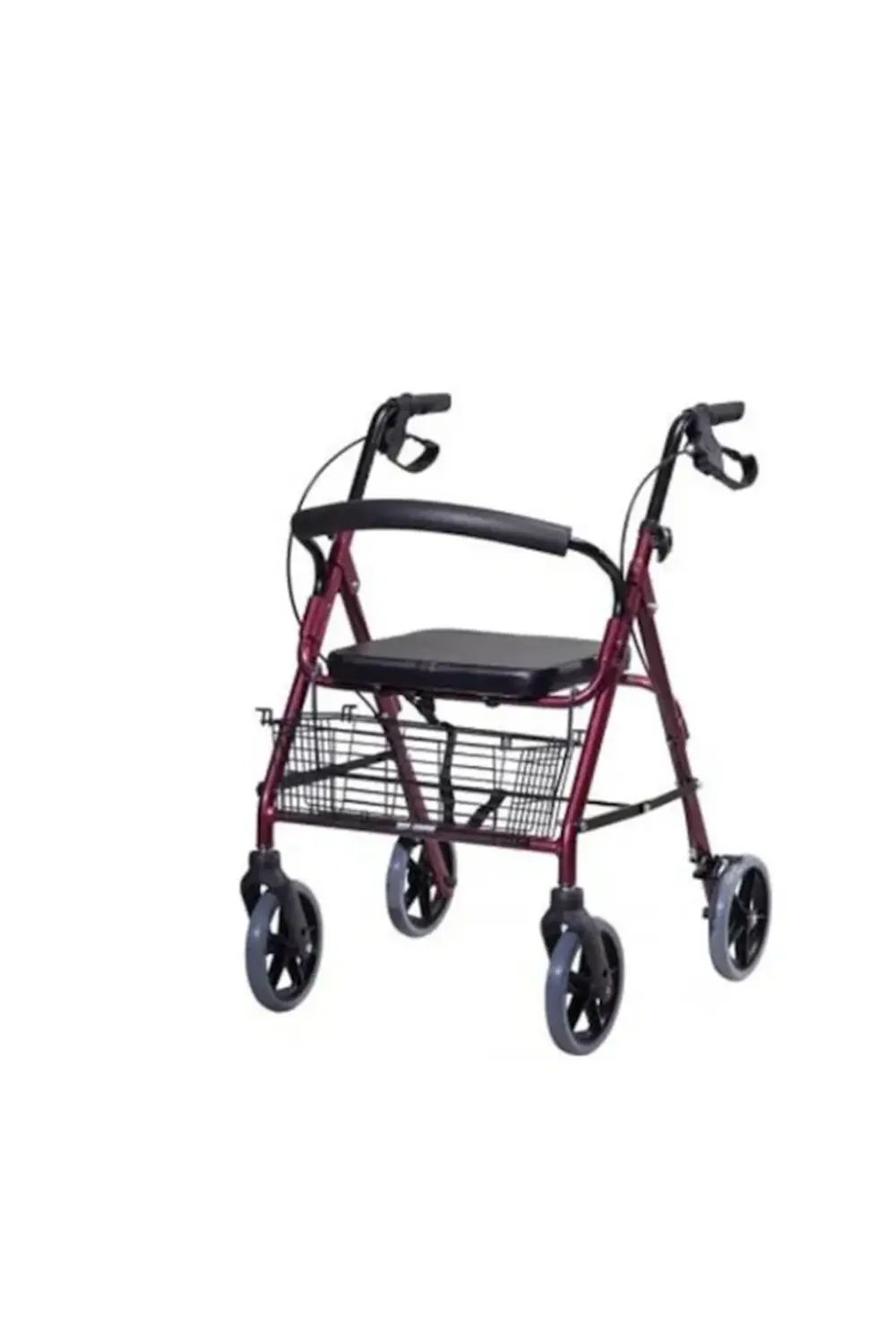 SEPETLİ Arkalıklı Tekerlekli Yürüteç Walker Ekonomik Rollator Has