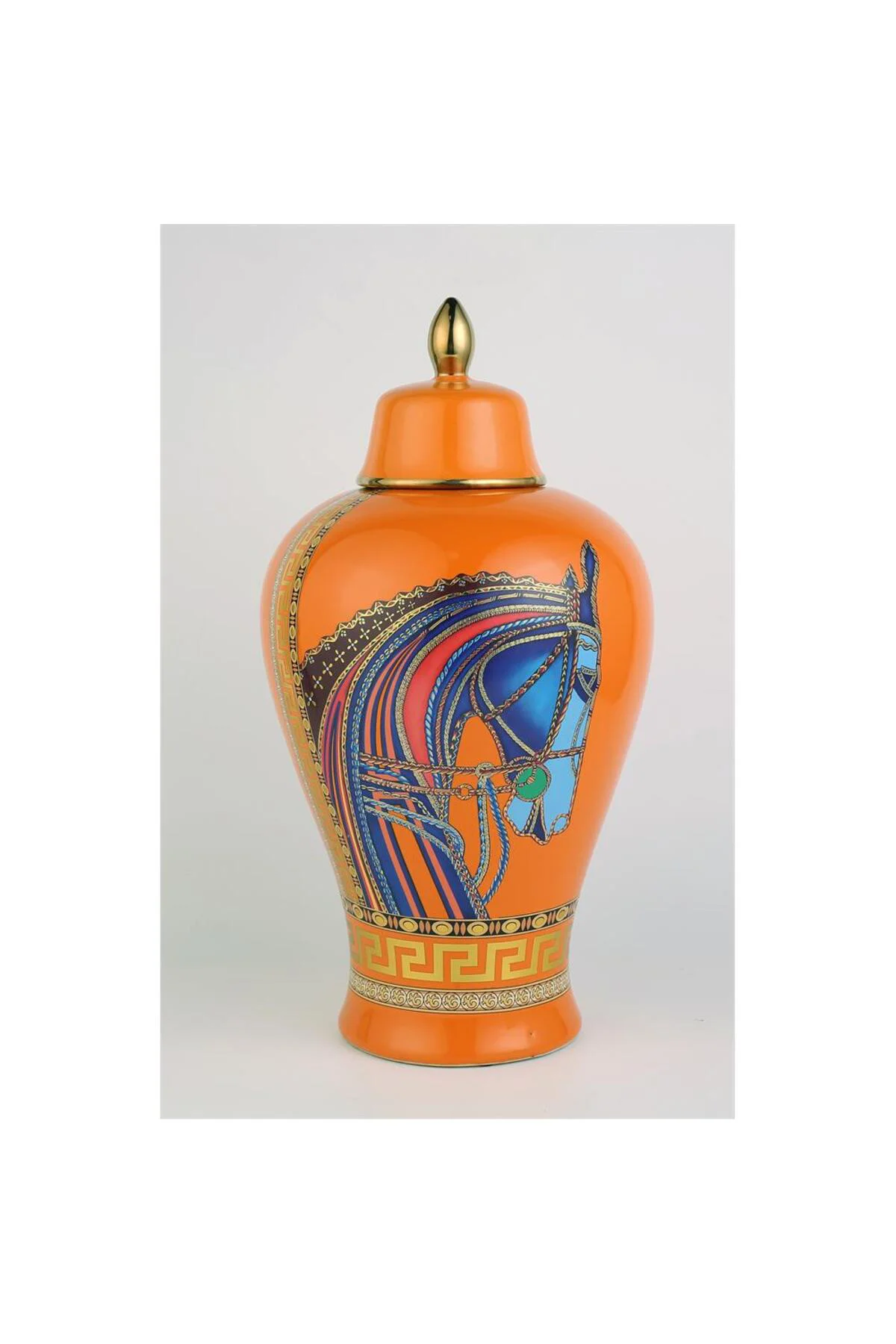 Seramik Atlı Küp 25*25*48.5 cm AK.KD0069