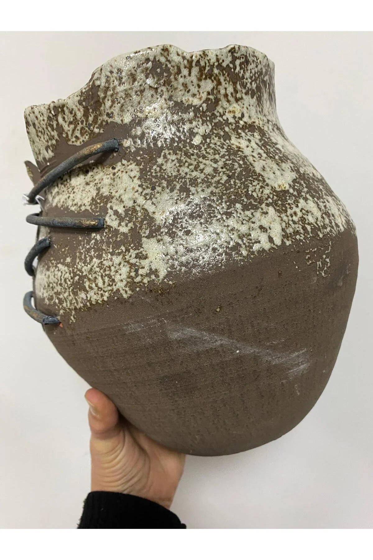 Seramik Bağcık Küp Vazo 24*23.5*25 cm