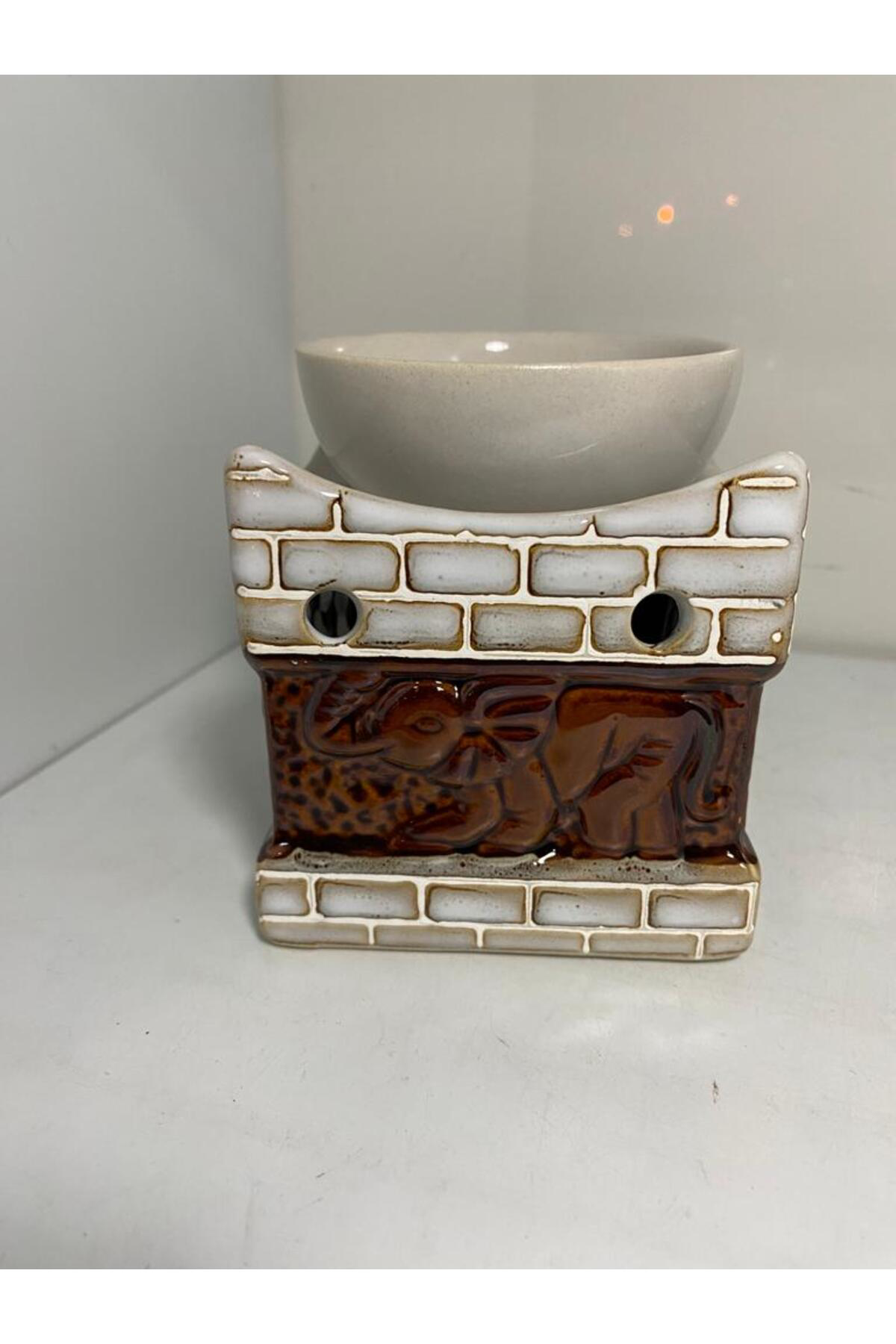 Elif Aksesuar Seramik Buhurdanlık Krem