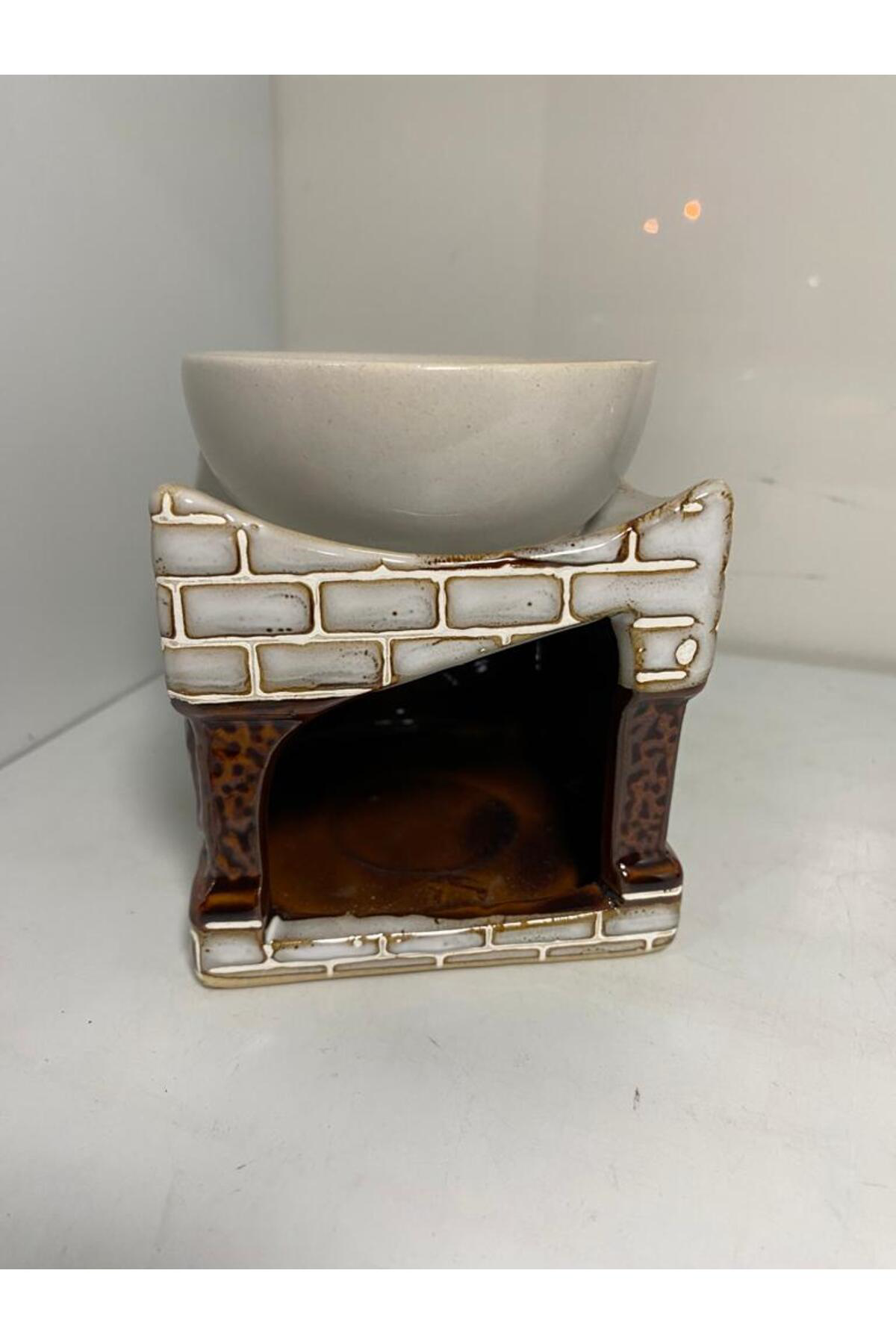 Elif Aksesuar Seramik Buhurdanlık Krem