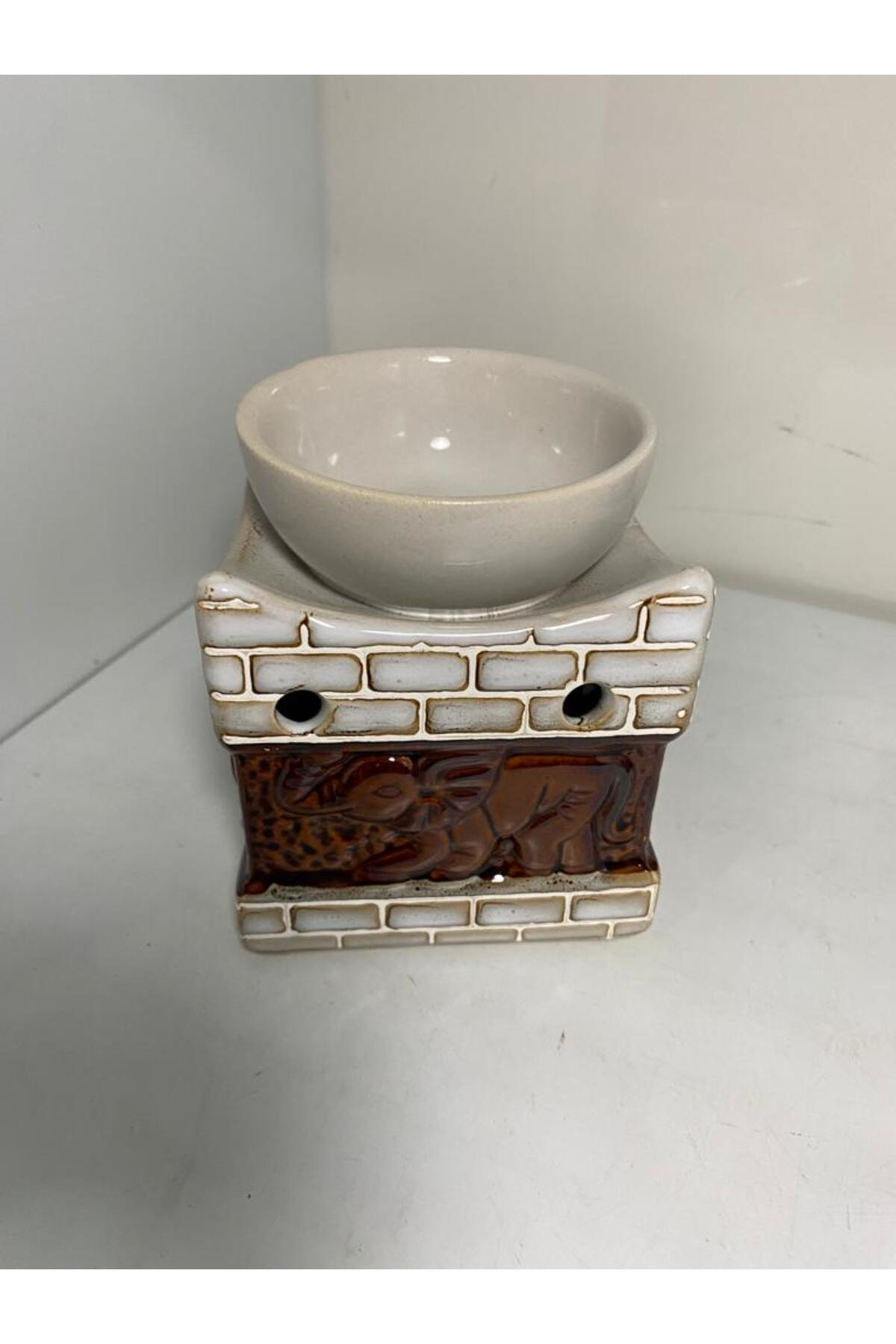 Elif Aksesuar Seramik Buhurdanlık Krem