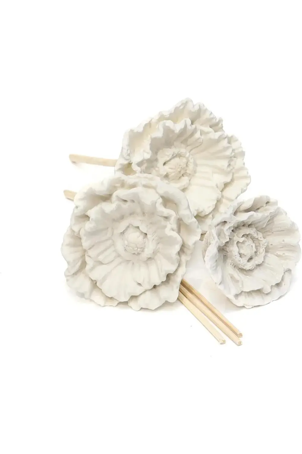 Seramik Çiçek Taşlı 10'lu Bambu Kamış Seti 1185222