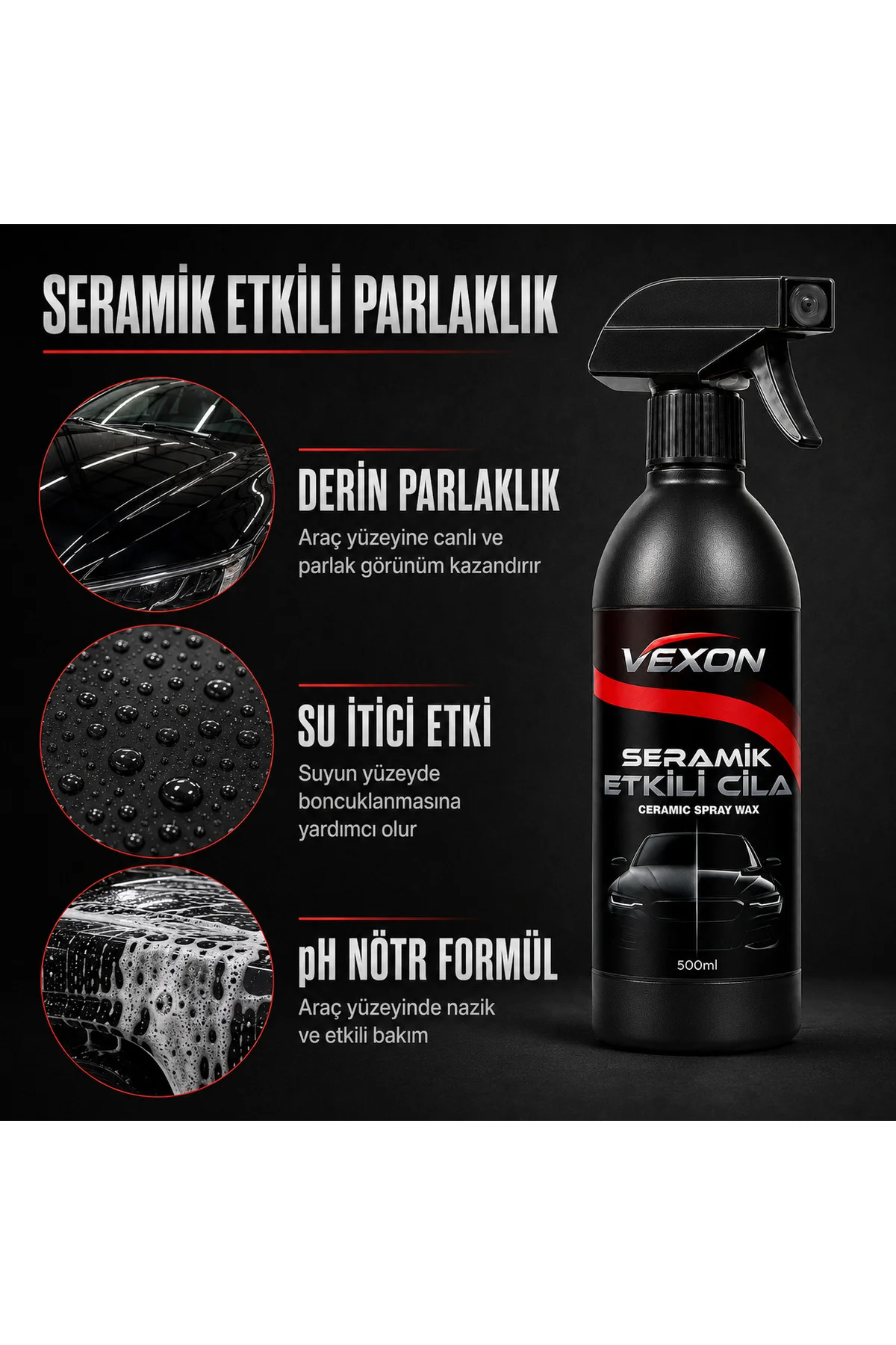 Seramik Etkili Cila 500 ml – Güçlü Parlaklık Seramik Etkili Cila 500 ml – Güçlü Parlaklık