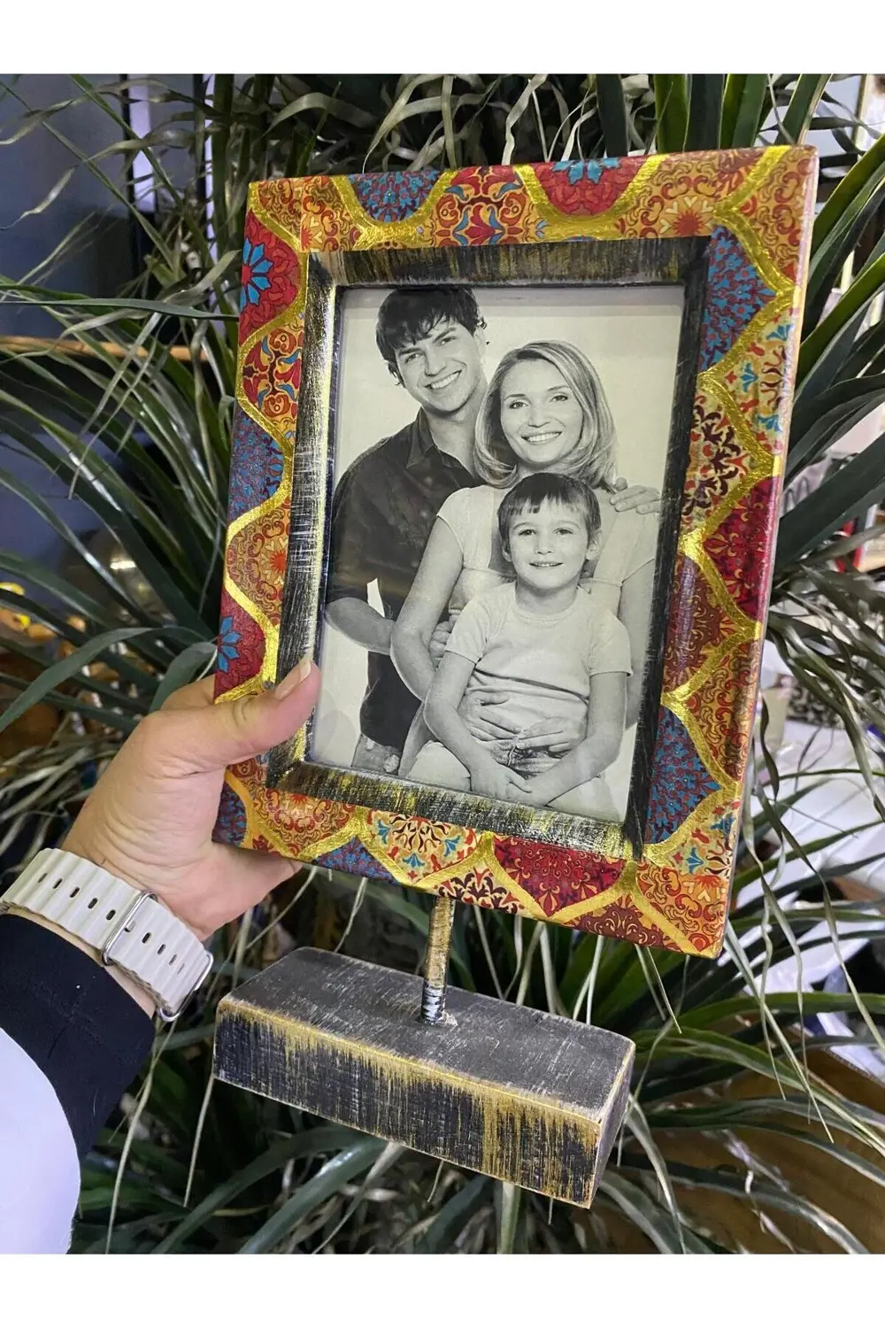 Seramik Etnik Desenli Resim Çerçevesi