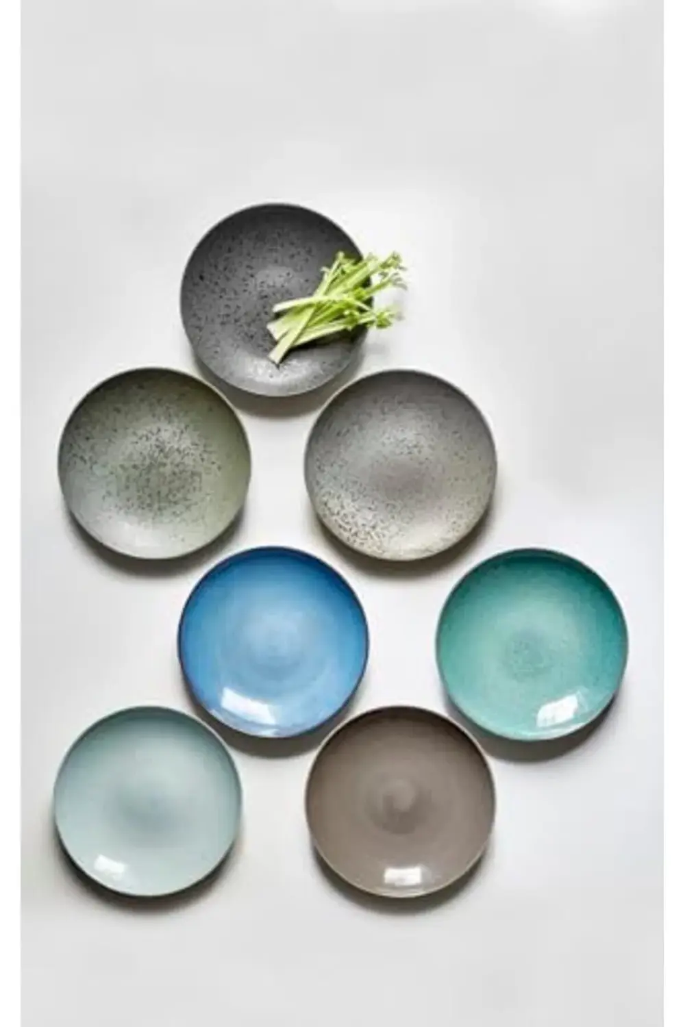 seramik iki renkli arka kapak siyah düz Ø 40 cm 1178227