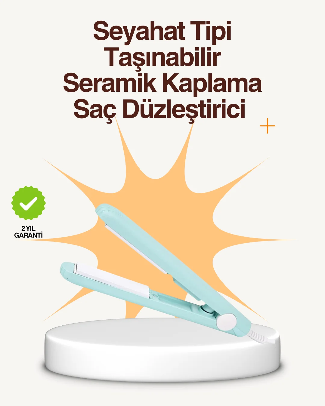 Seramik Kaplamalı, Saç Hasarını Azaltan Kısa Saçlara Uygun Bukle 