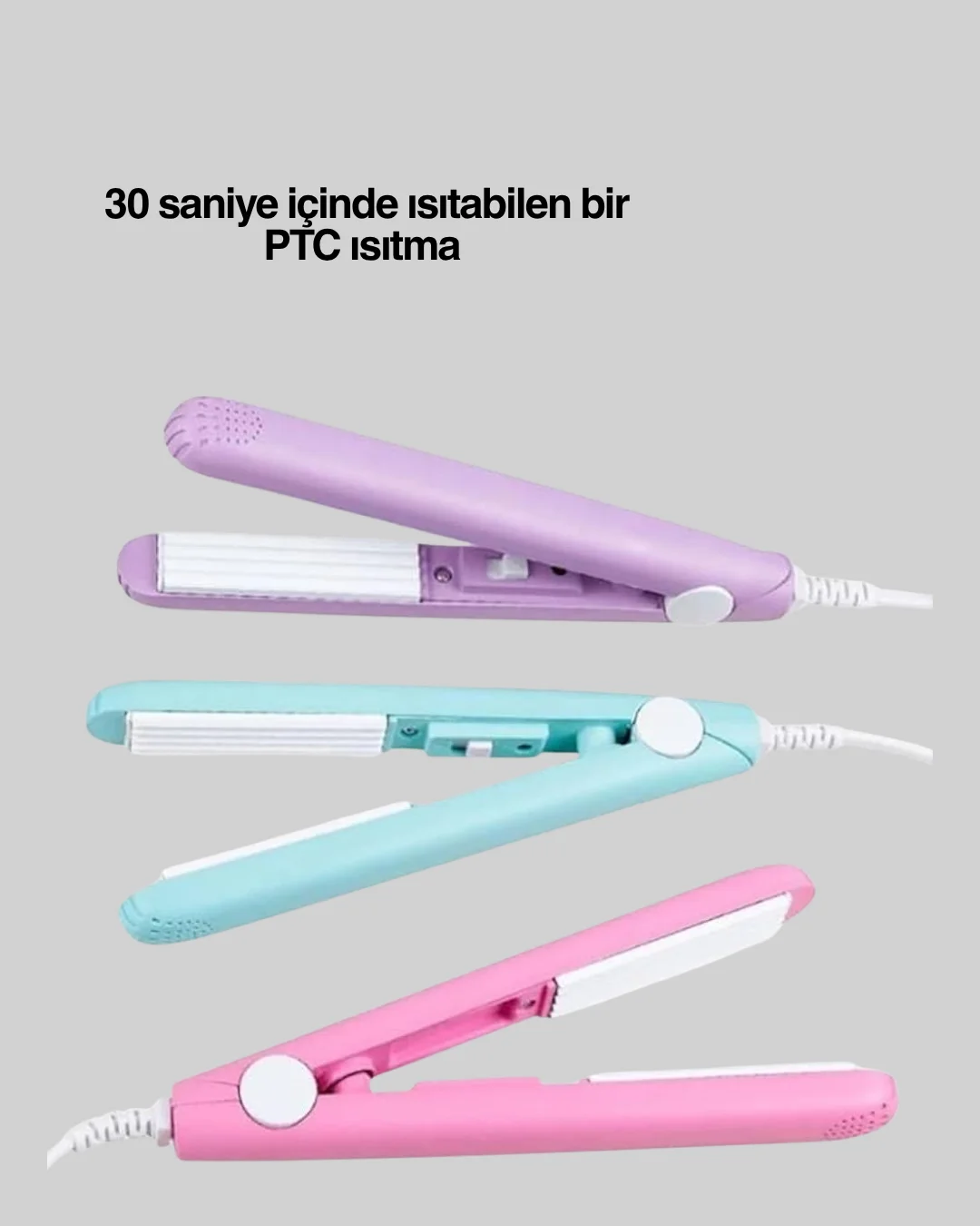 Seramik Kaplamalı, Saç Hasarını Azaltan Kısa Saçlara Uygun Bukle Maşası