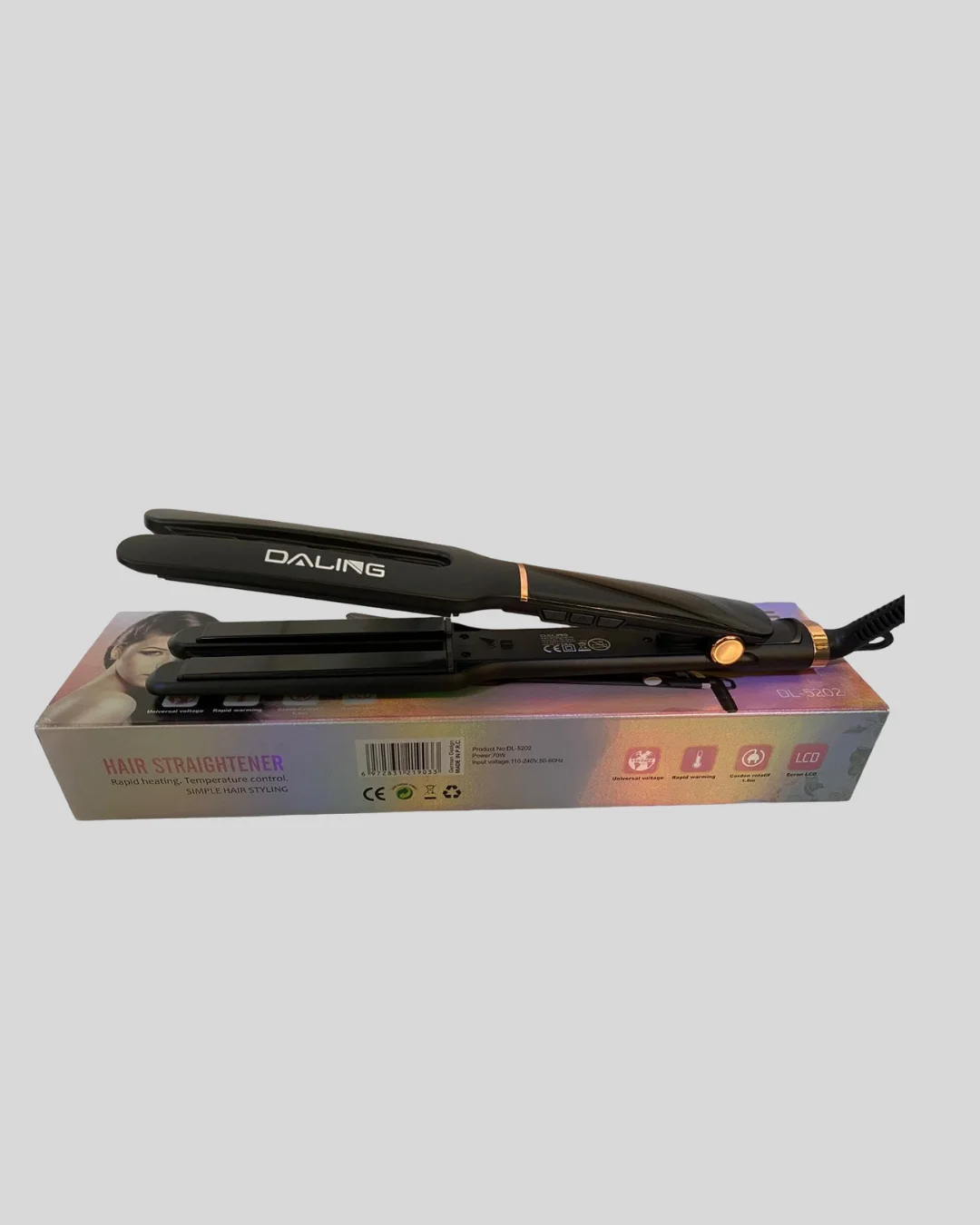 Seramik Plakalı Daling Saç Düzleştirici Kırılma ve Dolanma Önleyi