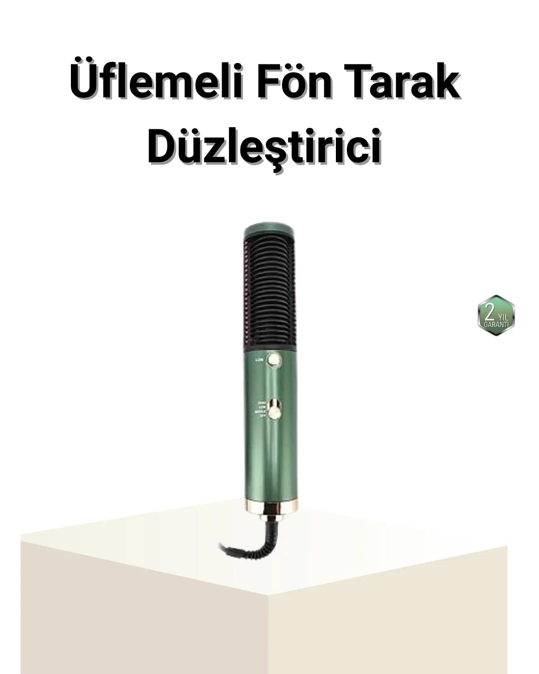 Seramik Plakalı Saç Düzleştirici – 200°C Ayarlanabilir Isı, İyon 