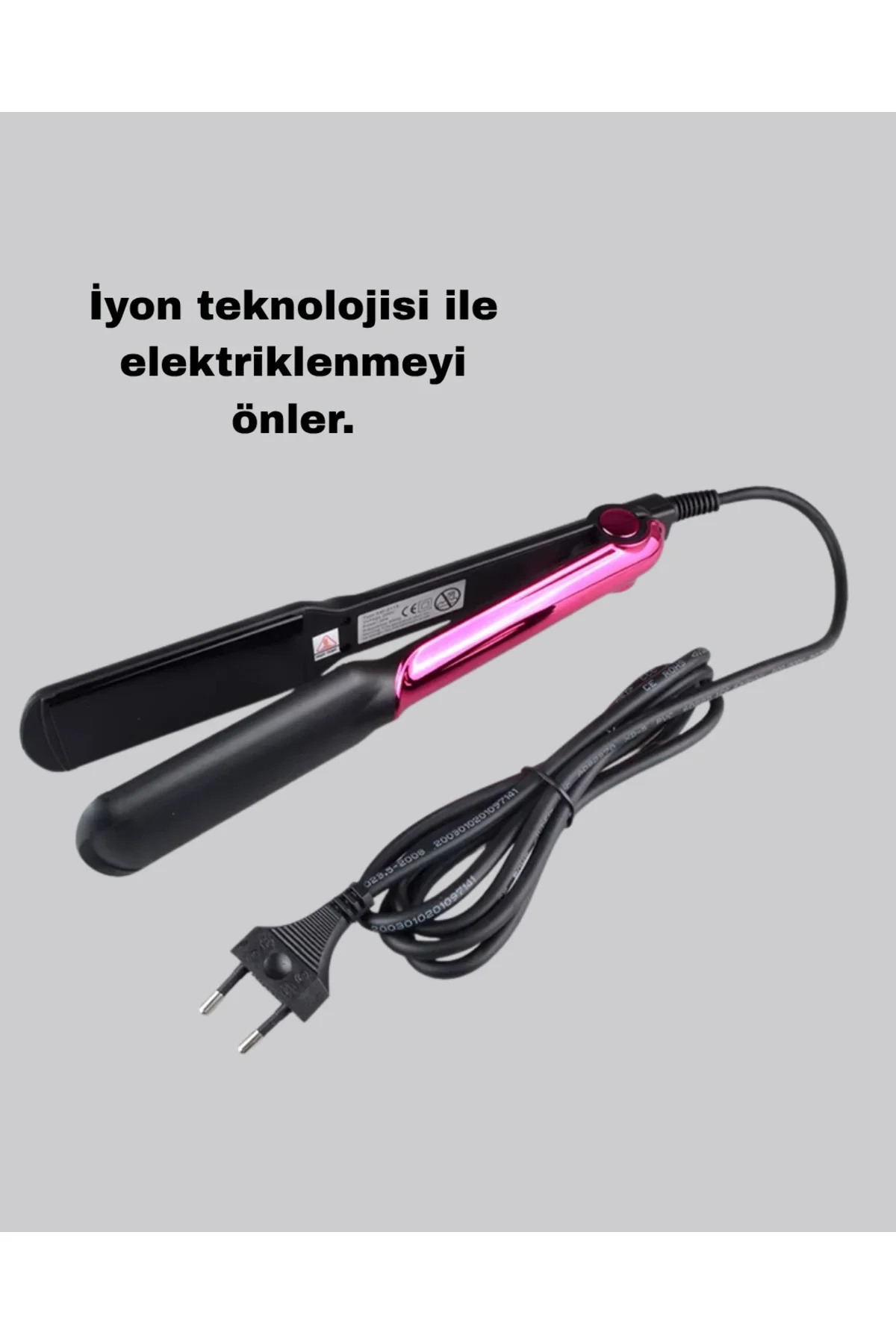 Seramik Plakalı Saç Düzleştirici – Plaka Kilitli ve Elektriklenme