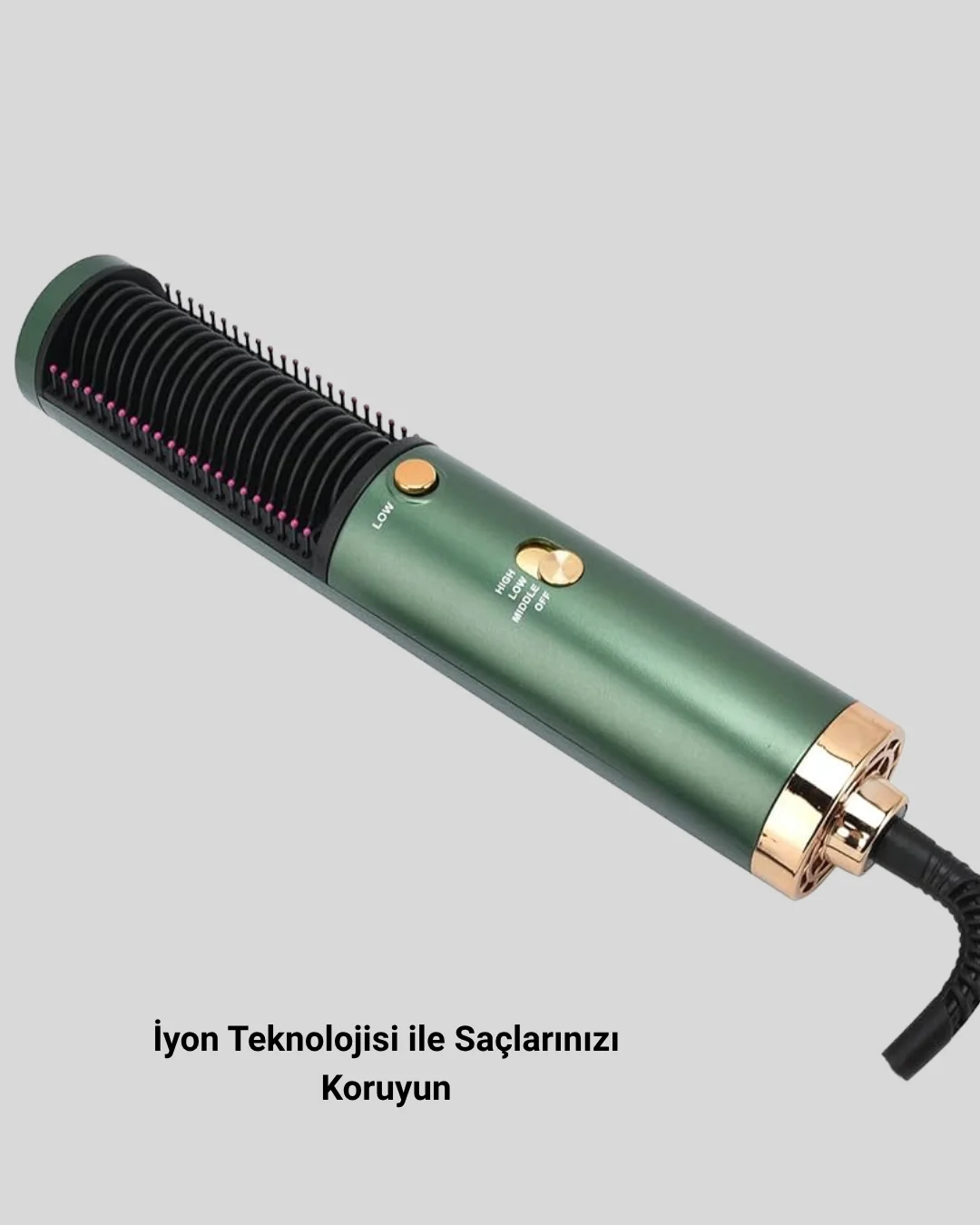 Seramik Plakalı Saç Düzleştirici – 200°C Ayarlanabilir Isı, İyon 