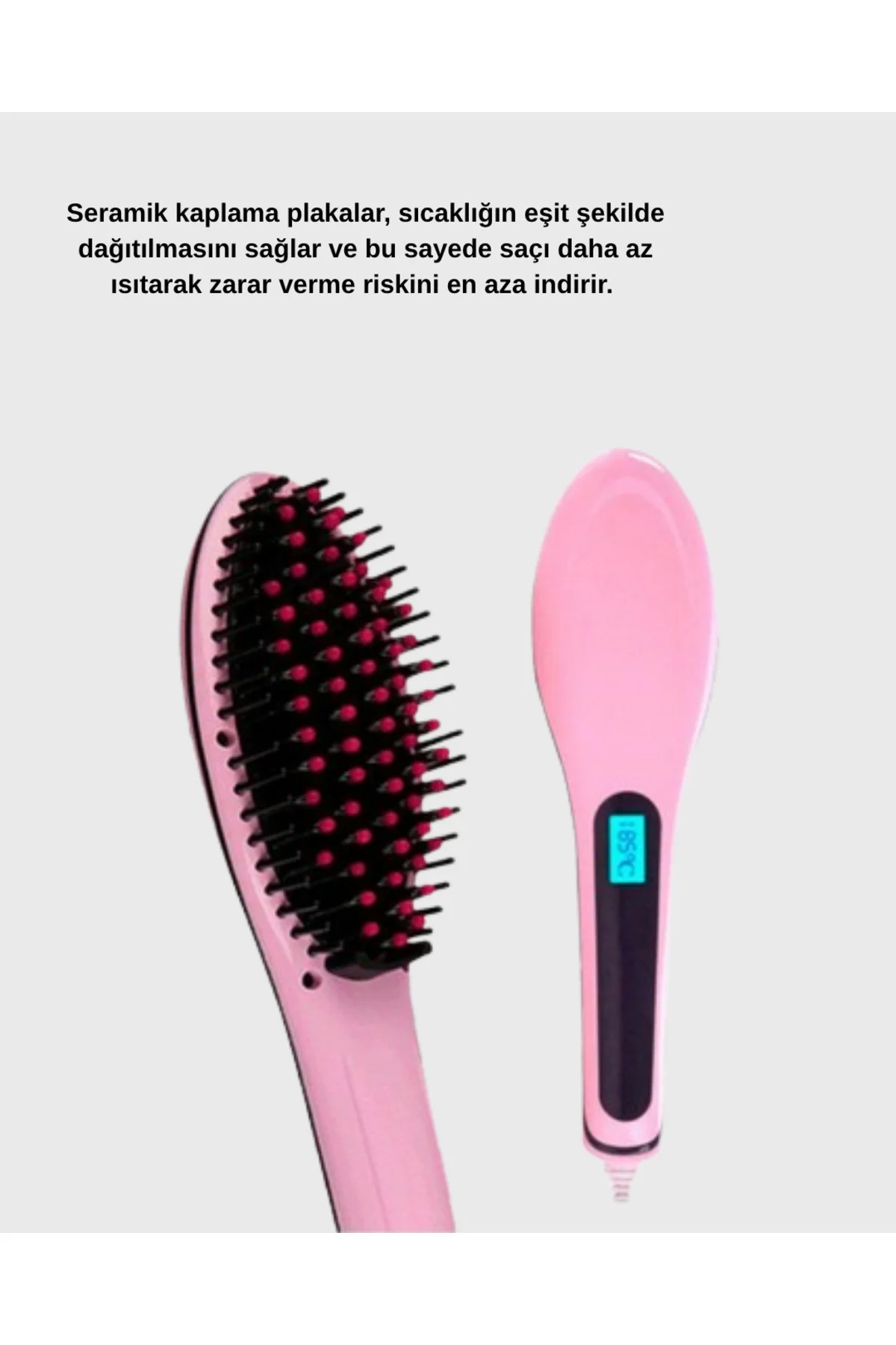 Seramik Plakalı Saç Düzleştirici Hızlı Isınan 5 Kademe Isı Ayarlı