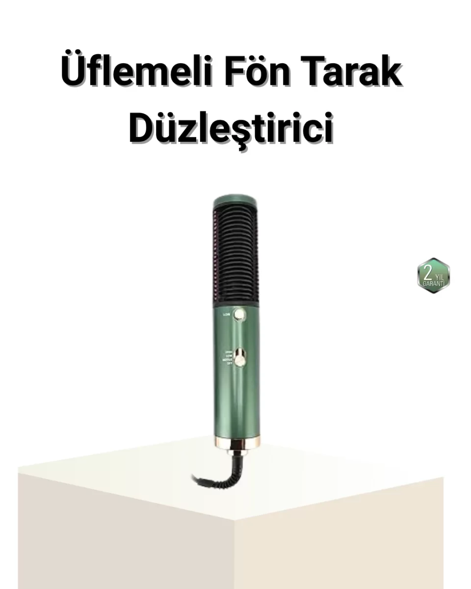 Seramik Plakalı Saç Düzleştirici – 200°C Ayarlanabilir Isı, İyon 