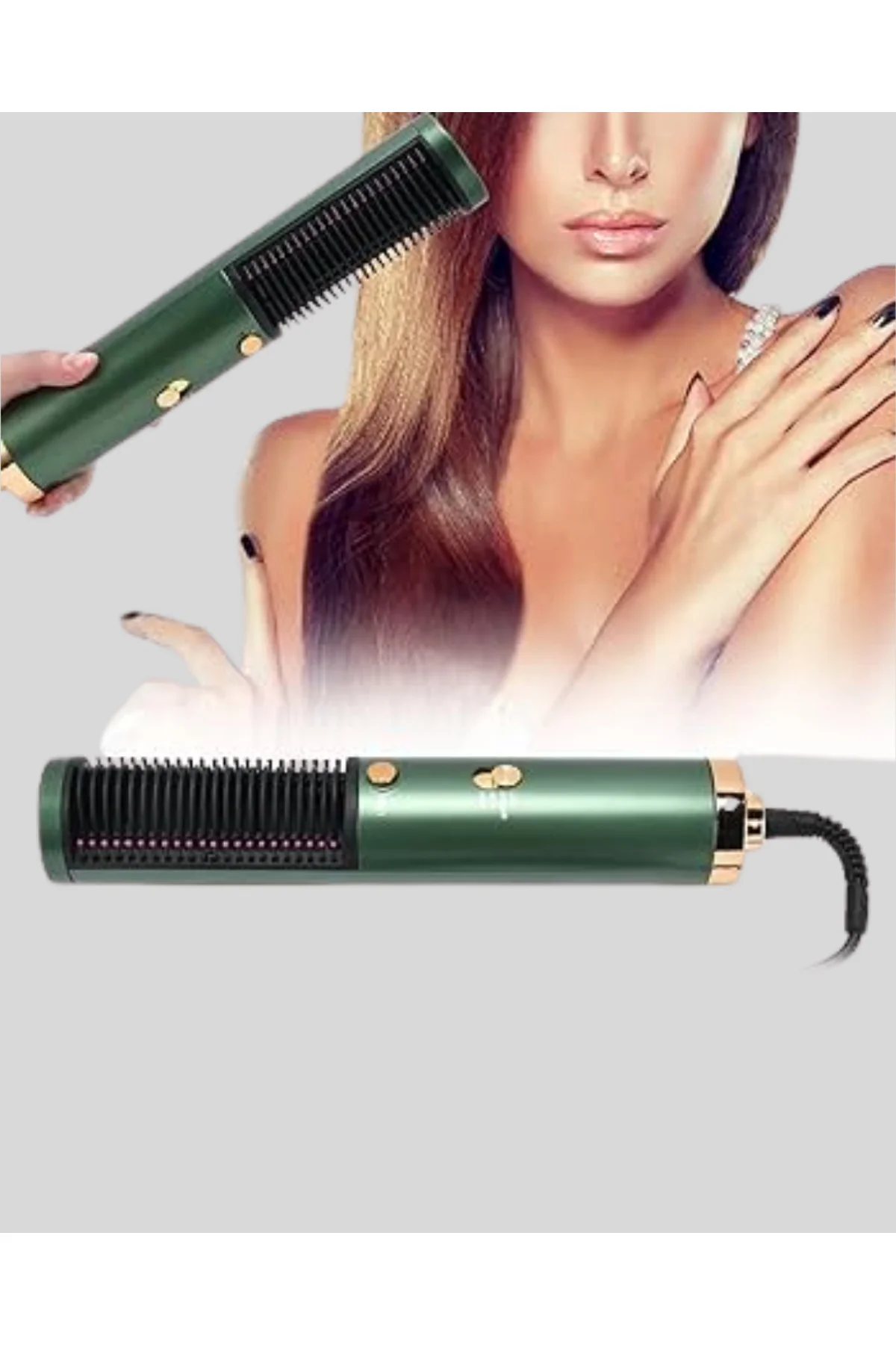 Seramik Plakalı Saç Düzleştirici – 200°C Ayarlanabilir Isı, İyon 