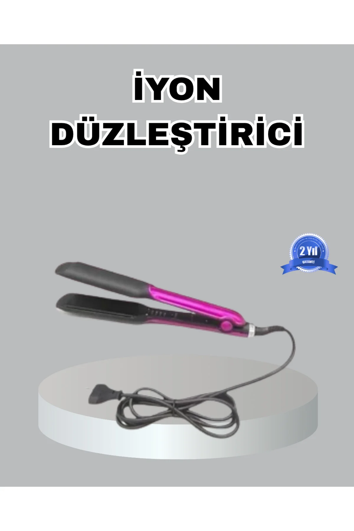 Seramik Plakalı Saç Düzleştirici – Plaka Kilitli ve Elektriklenme