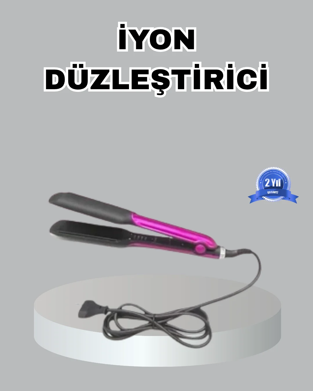 Seramik Plakalı Saç Düzleştirici – Plaka Kilitli ve Elektriklenme