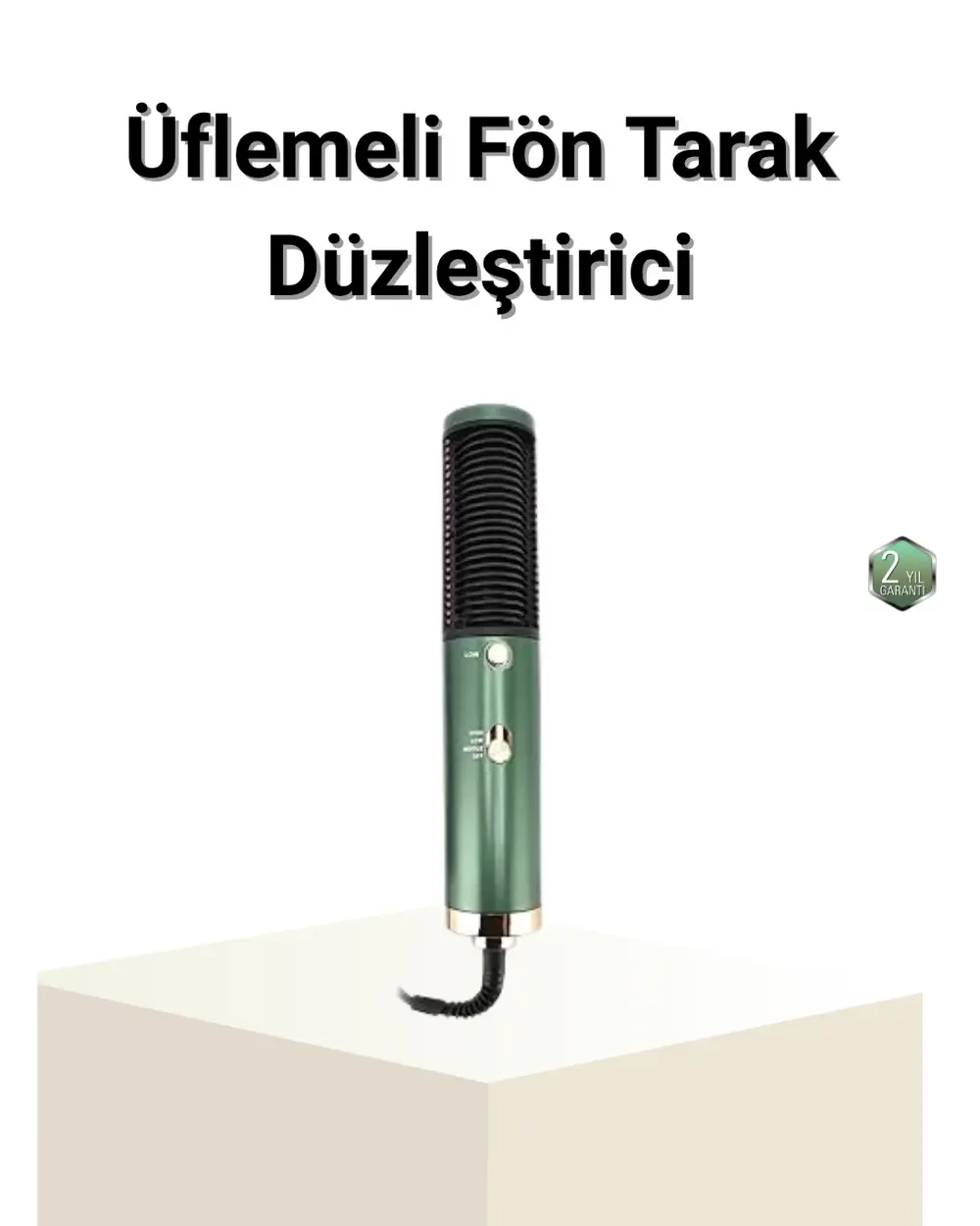 Seramik Plakalı Saç Düzleştirici – 200°C Ayarlanabilir Isı, İyon