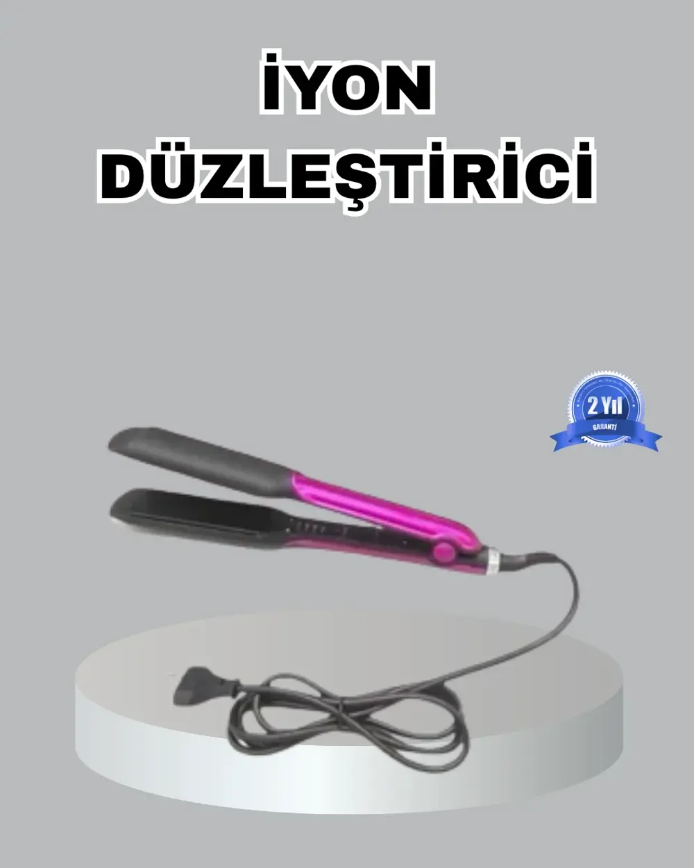 Seramik Plakalı Saç Düzleştirici – Plaka Kilitli ve Elektriklenme